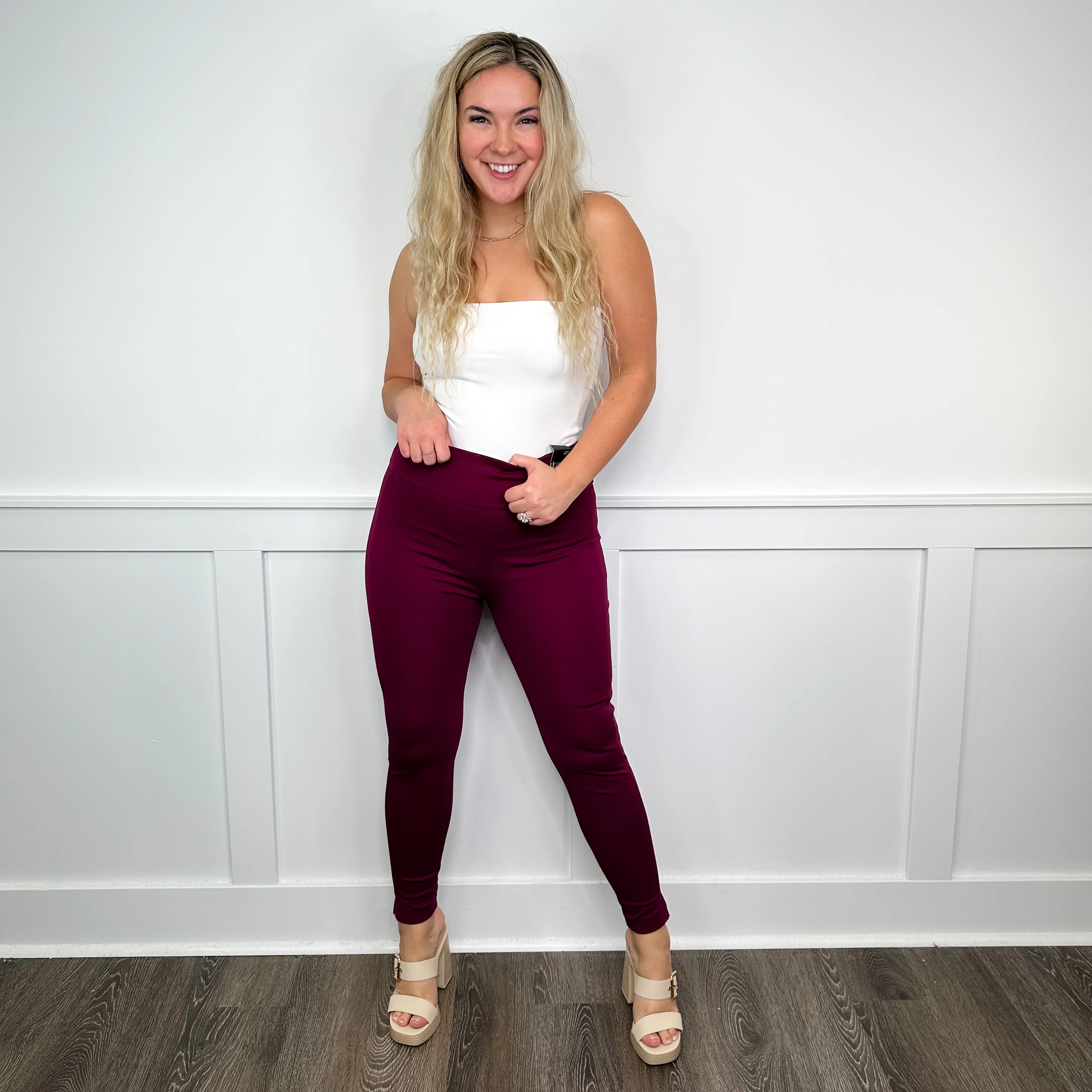 26" Inseam Dear Scarlett Big Money Moves High-Rise Cropped Bottoms - 9 colors! - Image 7