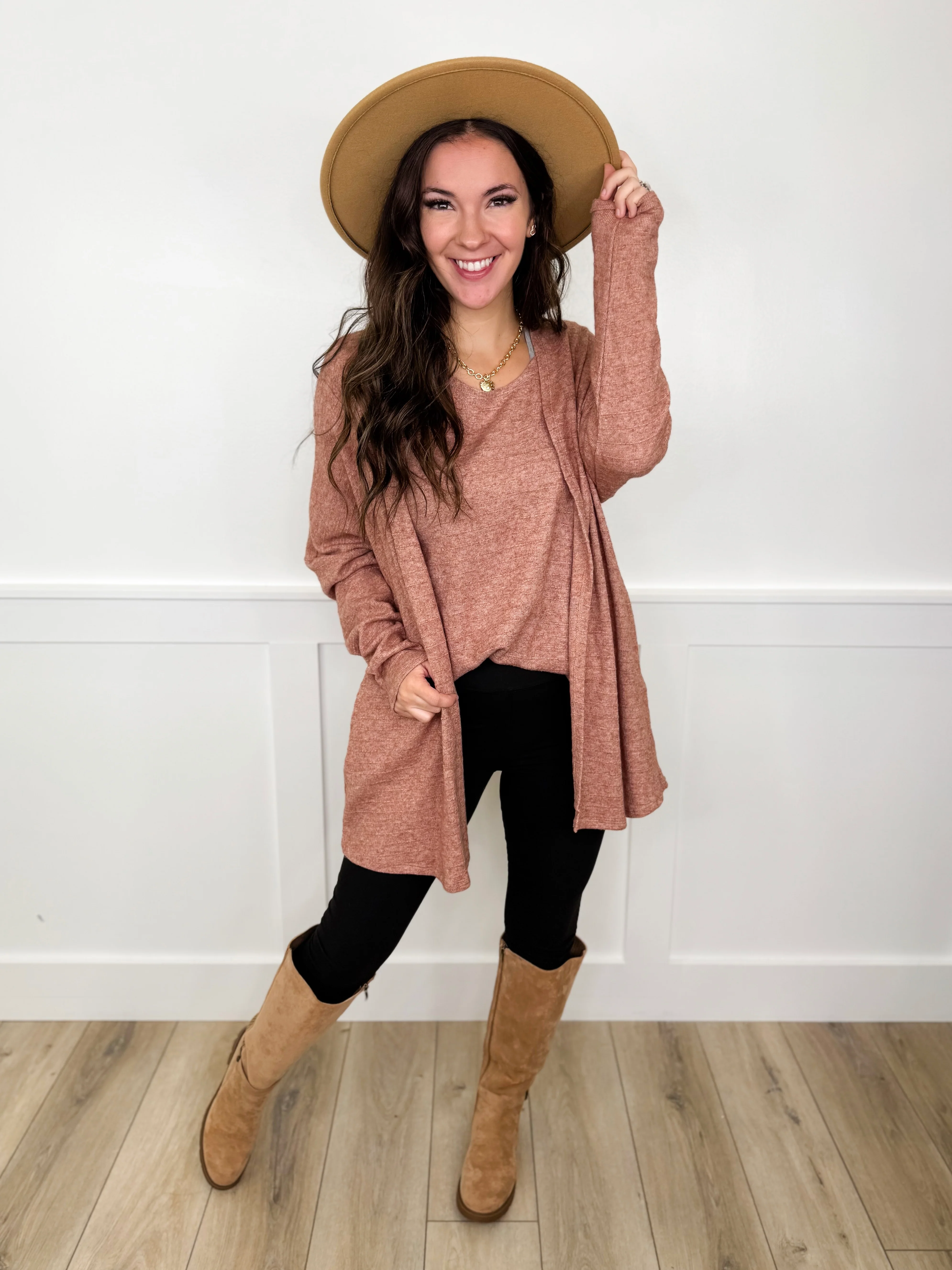 Dear Scarlett Back to Business Knit Tank Top & Cardigan Set - 4 colors! - Image 2