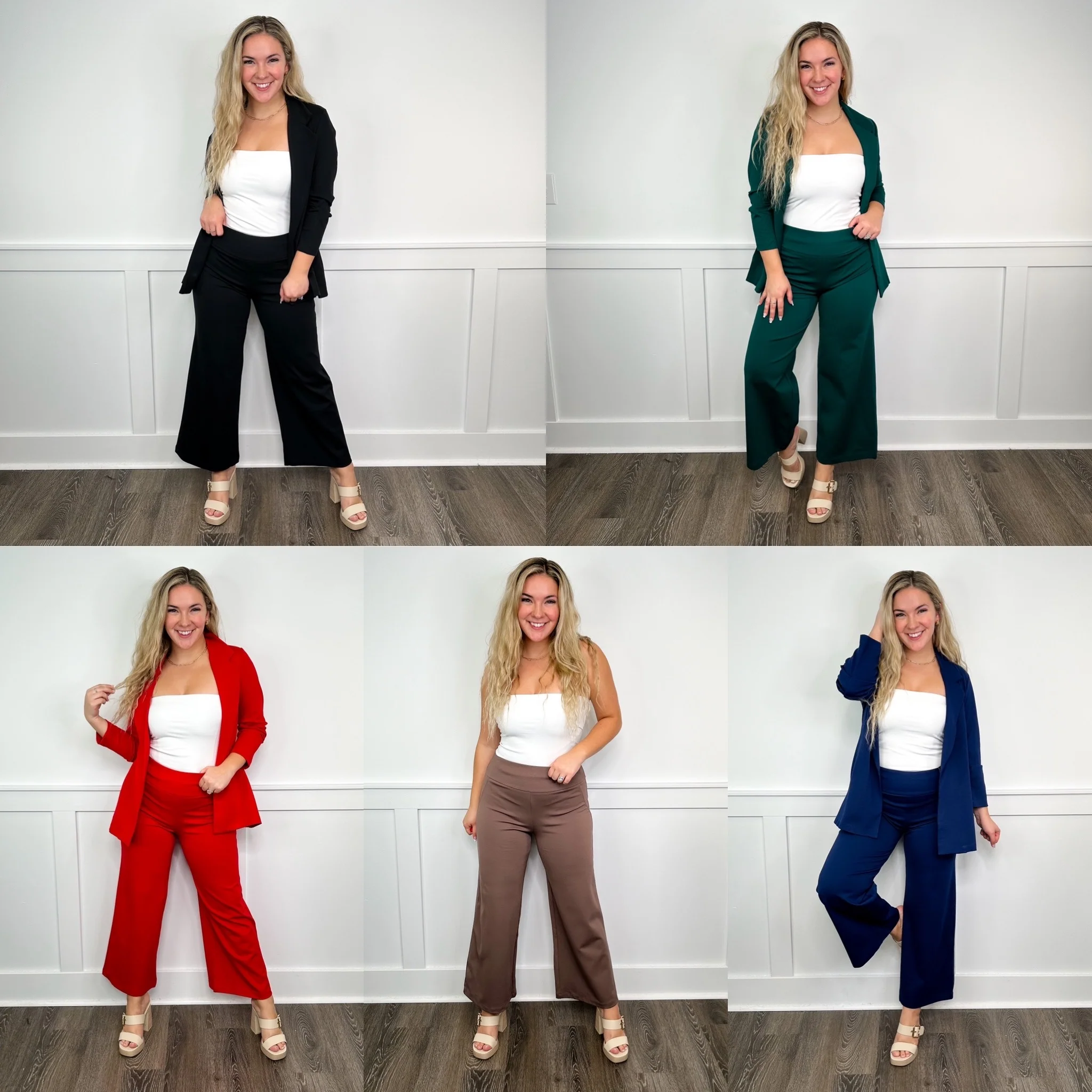 Dear Scarlett I'm So Influenced High-Rise Cropped Wide Leg Bottoms - 5 colors!