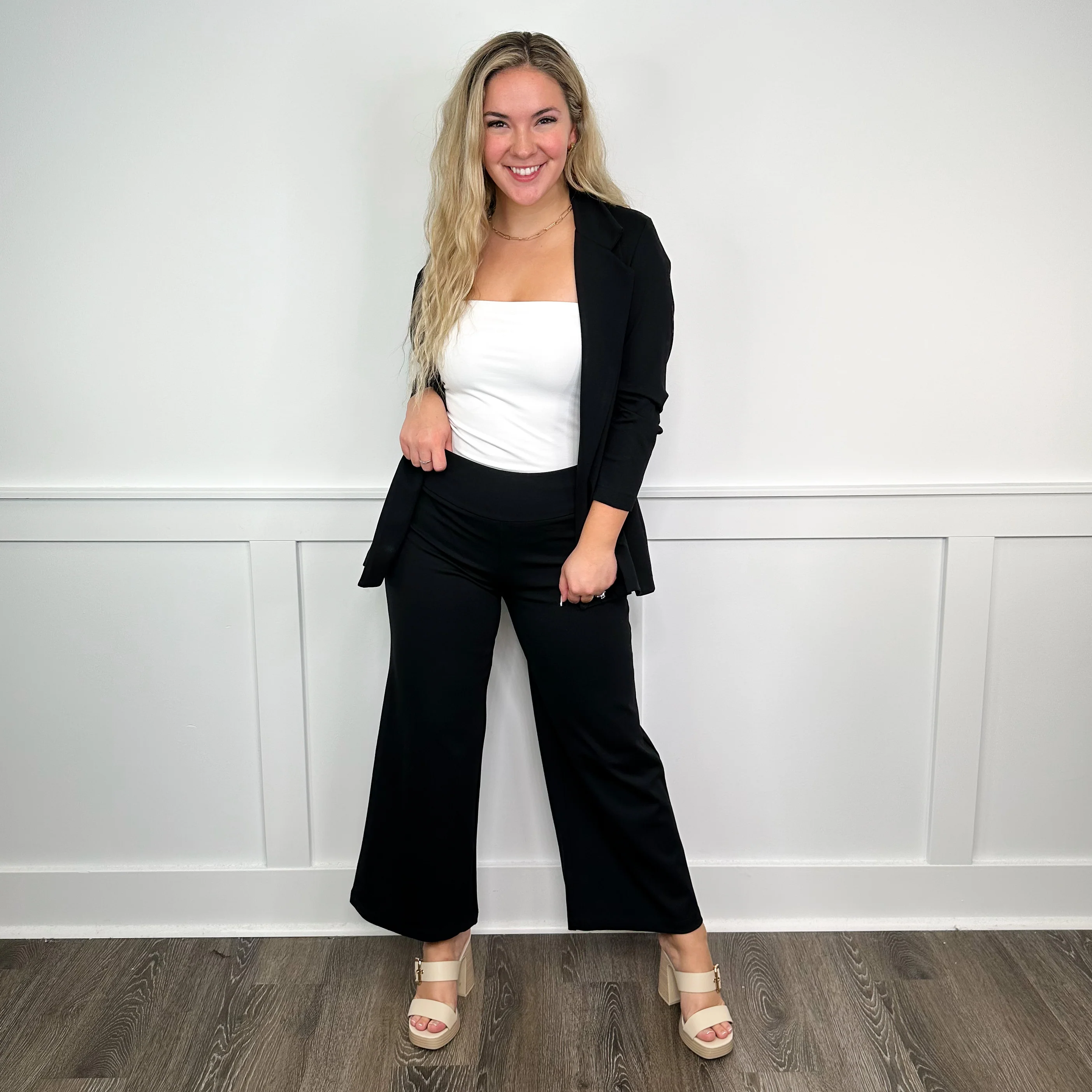 Dear Scarlett I'm So Influenced High-Rise Cropped Wide Leg Bottoms - 5 colors! - Image 2