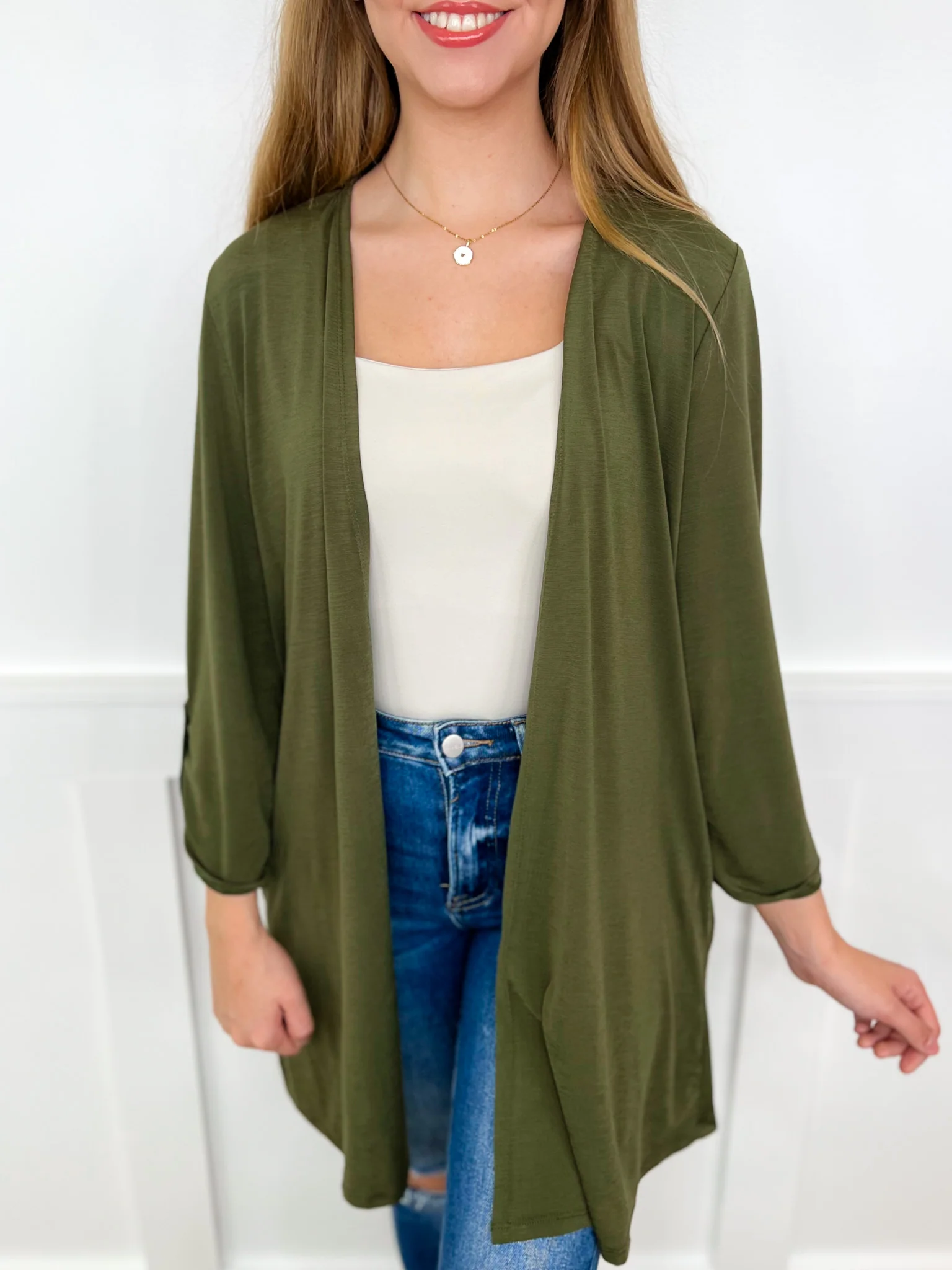 Dear Scarlett Put Together Wrinkle-Free 3/4 Sleeve Cardigan - 6 colors! - Image 2