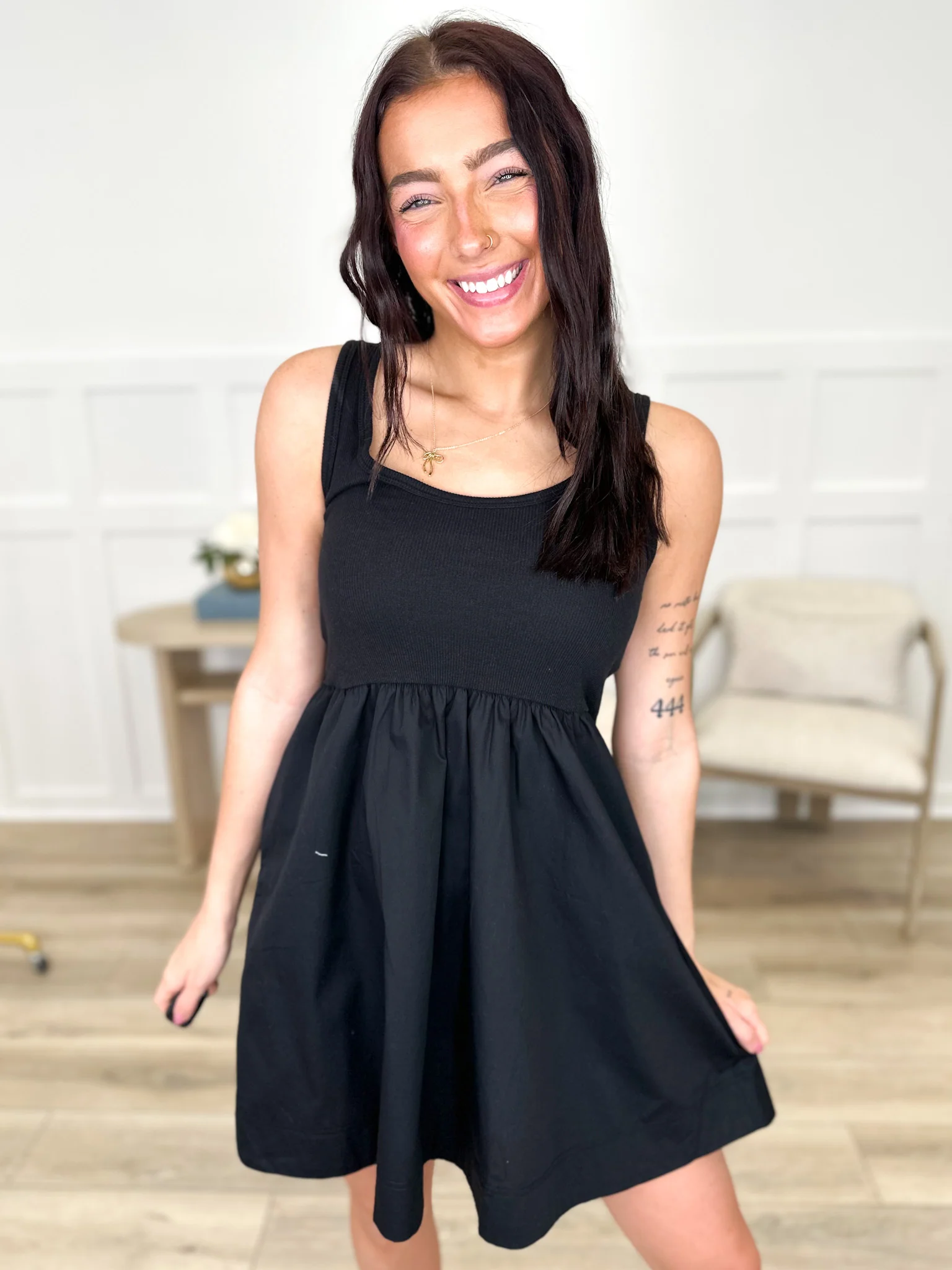 DOORBUSTER!! Zenana Everything You Want Cotton Blend Dress - Multiple Colors - Image 2