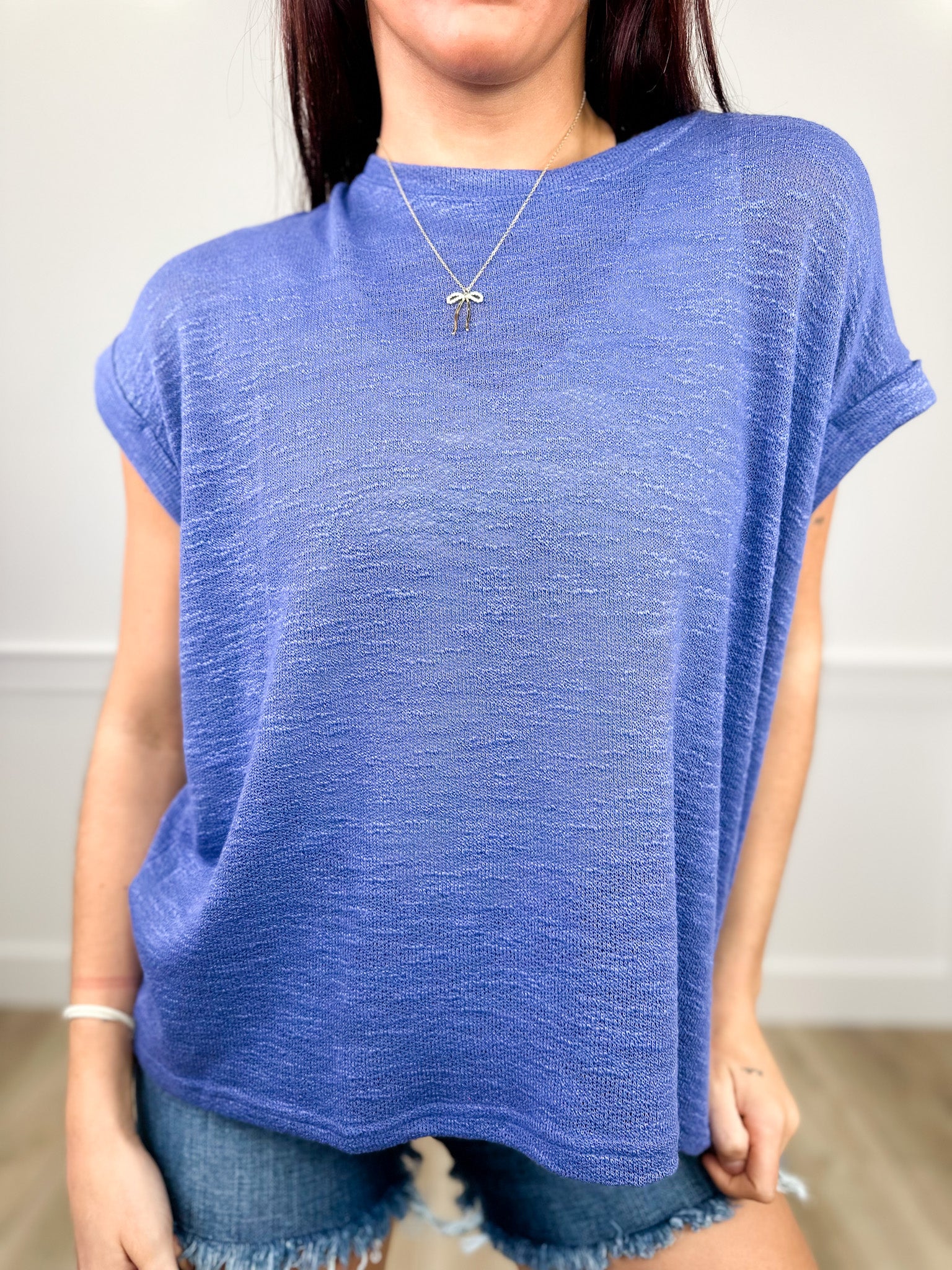 DOORBUSTER!! Zenana Happens All the Time Knit Short Sleeve Top - 7 colors! - Image 5