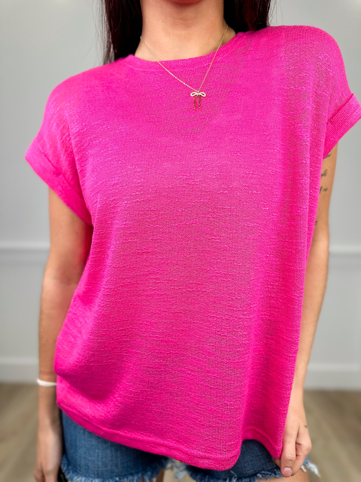 DOORBUSTER!! Zenana Happens All the Time Knit Short Sleeve Top - 7 colors! - Image 6