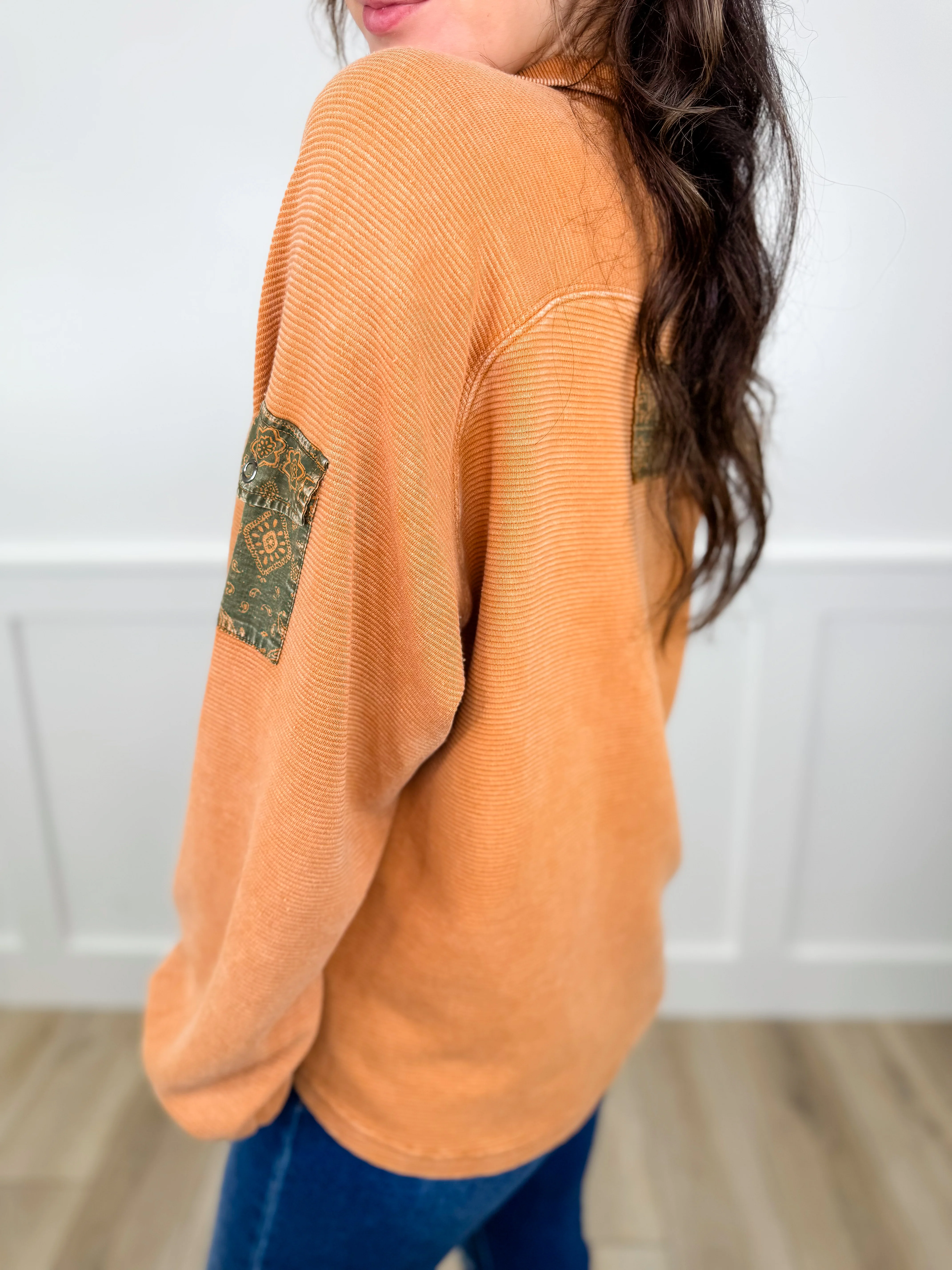 Easel All Good Vibes Ribbed Long Sleeve Top - 3 colors! - Image 2