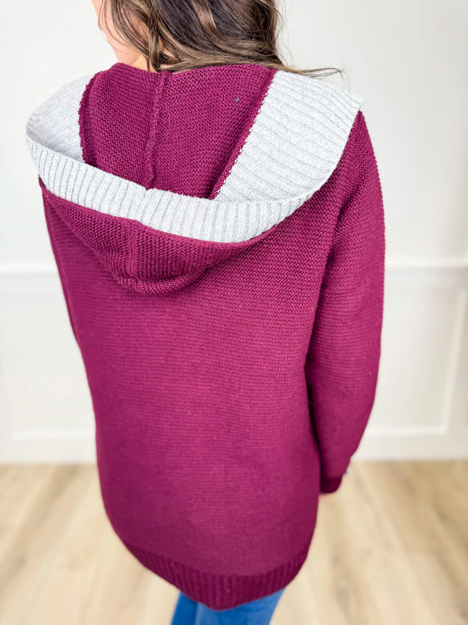 Growth Looks Good on Me Knit Long Sleeve Avery Mae Hooded Cardigan - 3 colors! - Image 3