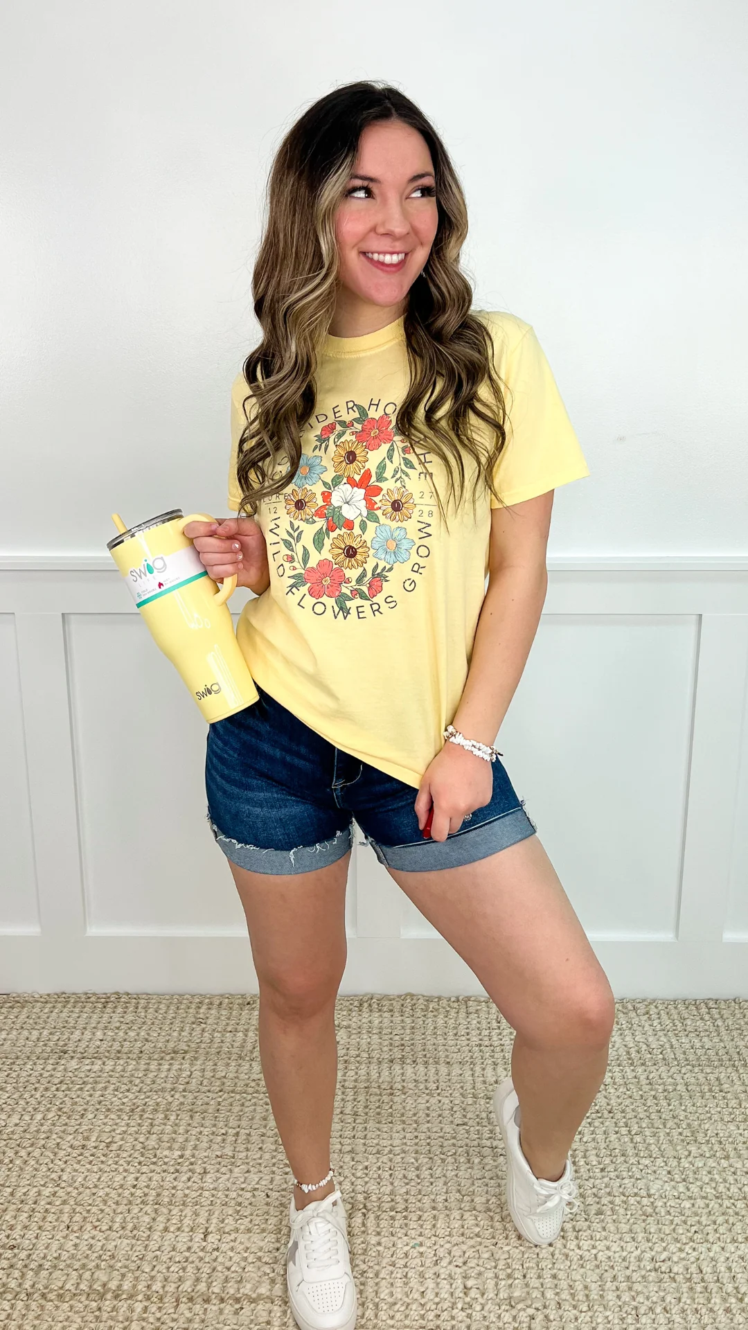 How Wildflowers Grow Cotton Short Sleeve Avery Mae Graphic Tee Shirt - 4 colors! - Image 8
