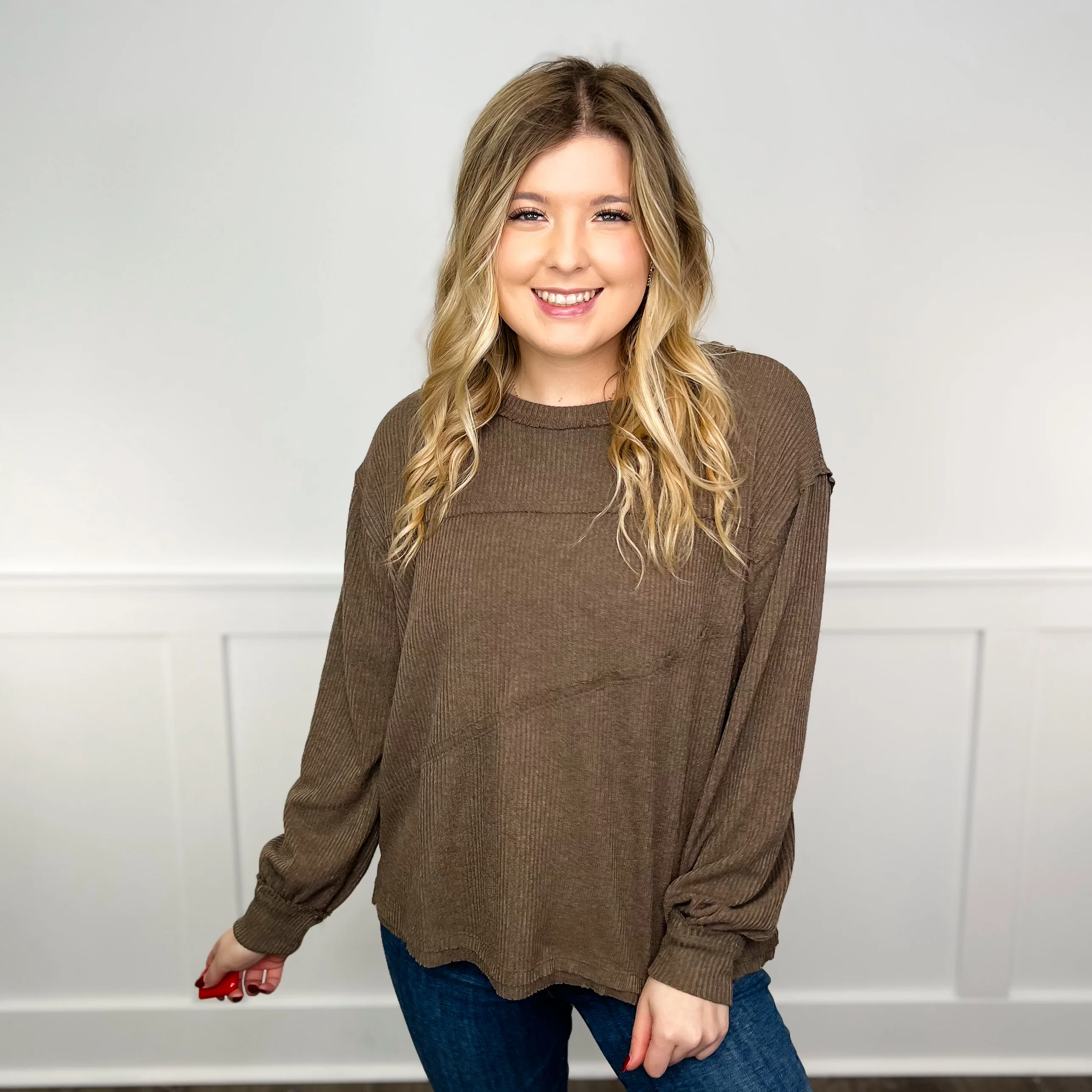 I Know You Ribbed Long Sleeve Avery Mae Top - 7 colors! - Image 5