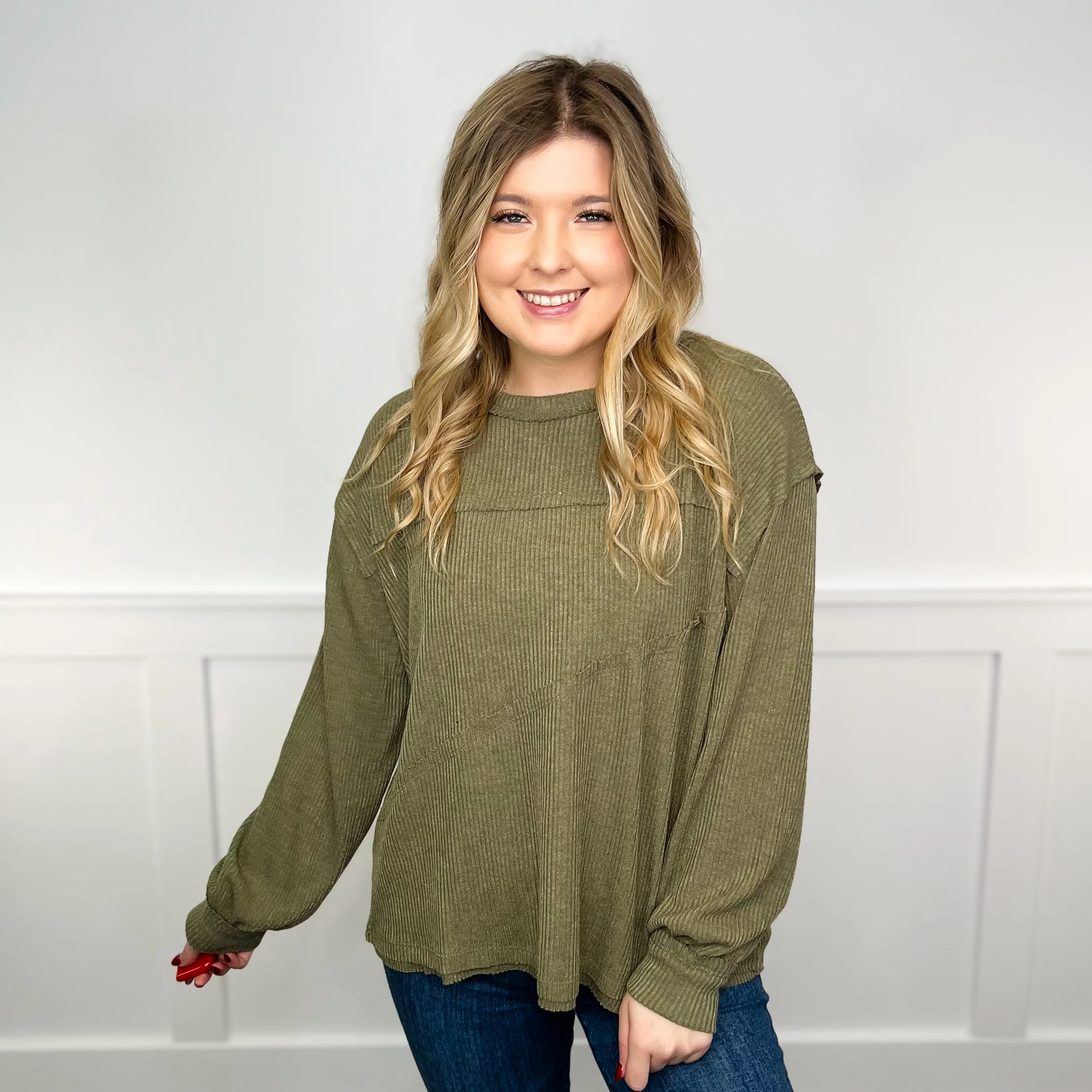 I Know You Ribbed Long Sleeve Avery Mae Top - 7 colors! - Image 6