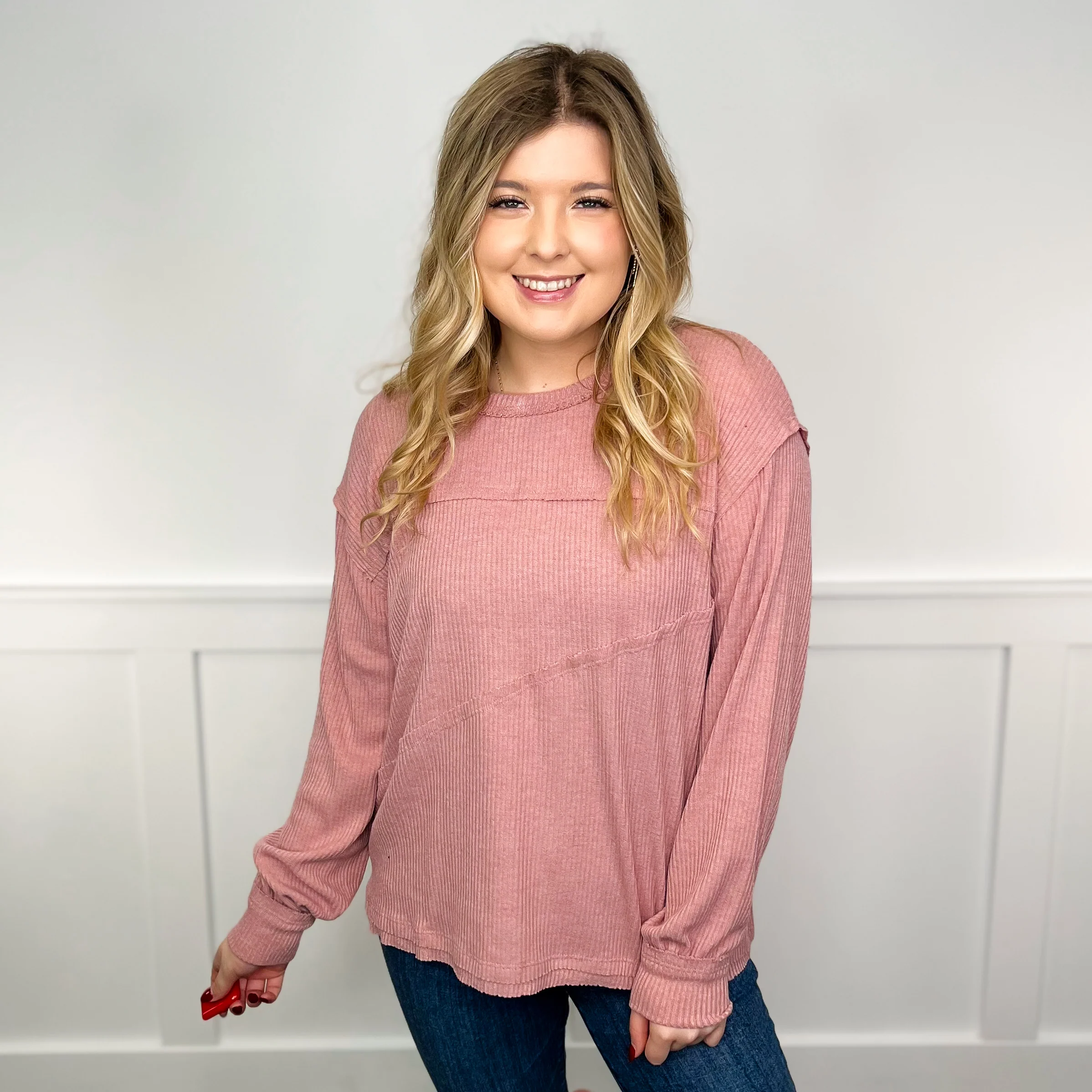 I Know You Ribbed Long Sleeve Avery Mae Top - 7 colors! - Image 7