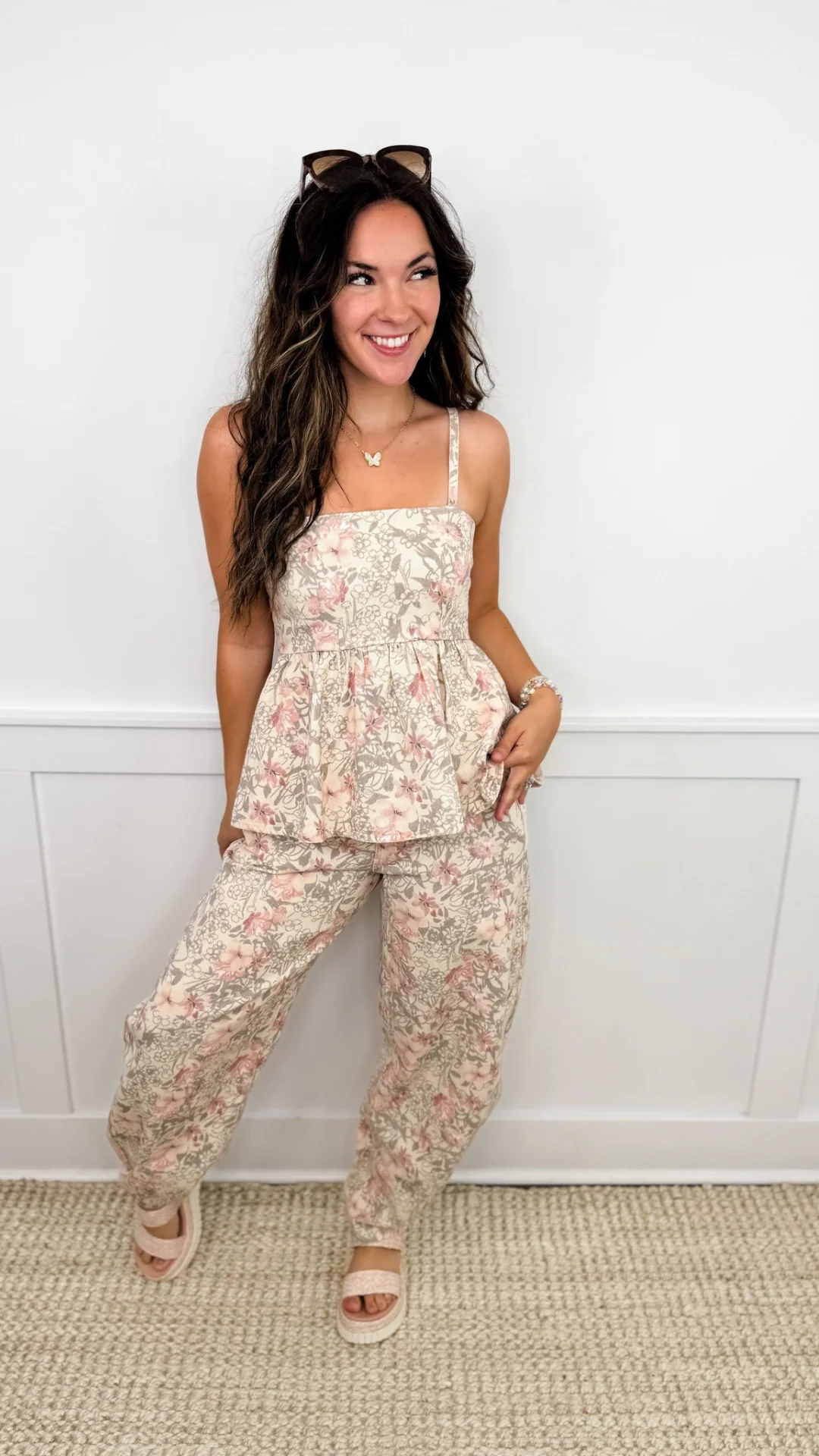 In My Prime Cotton Floral Avery Mae Tank Top - Image 4