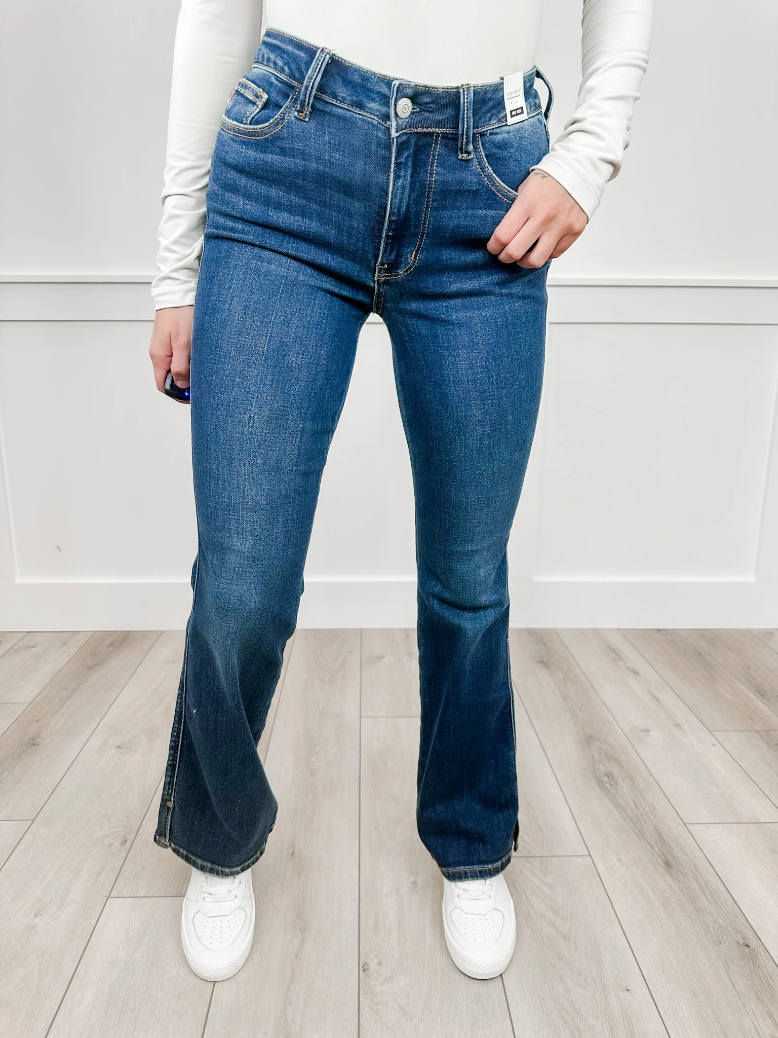Judy Blue Lyla Mid-Rise Bootcut Jeans - Dark Wash (Non-Distressed) - Image 2