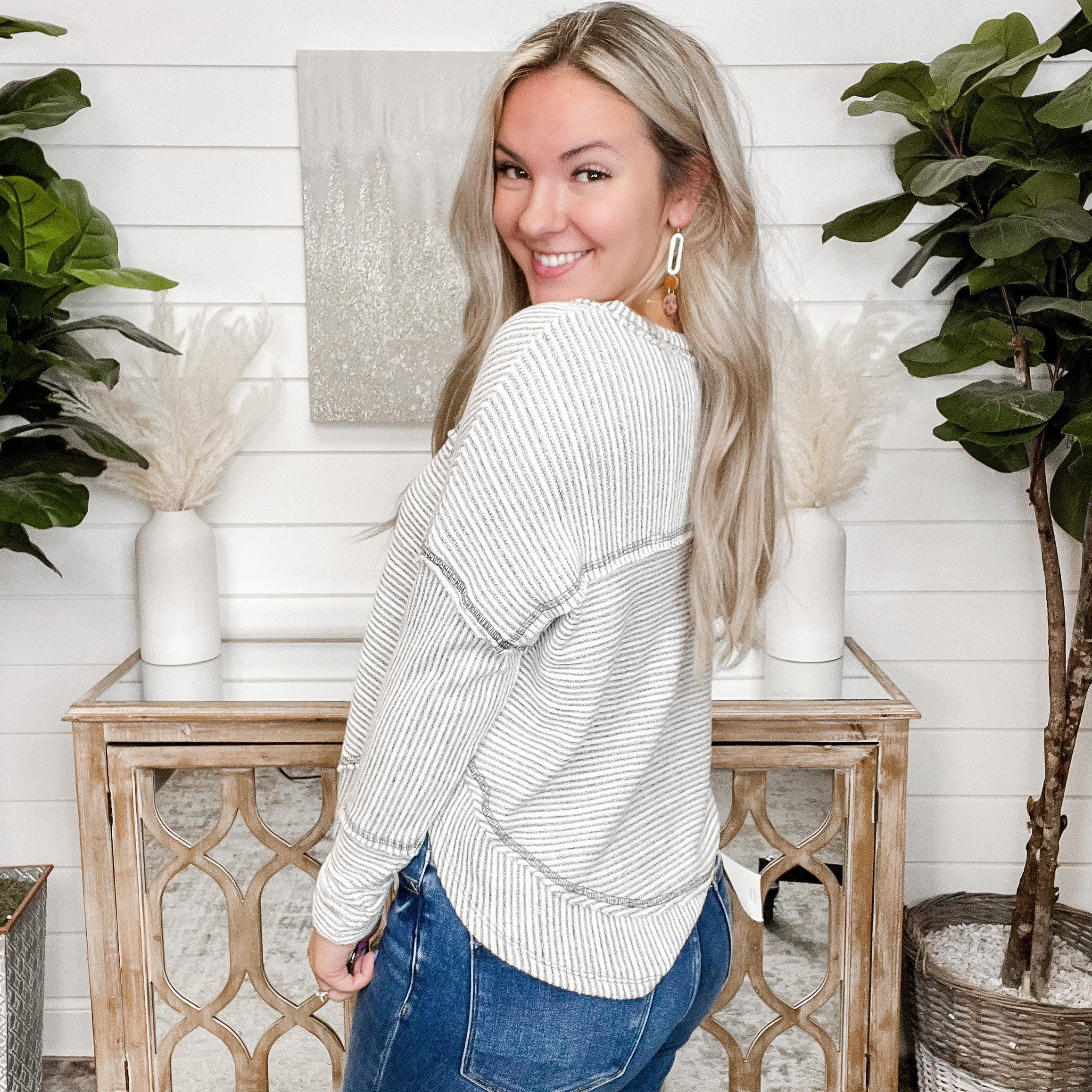 Keep Coming Back Long Sleeve White Top - Image 2