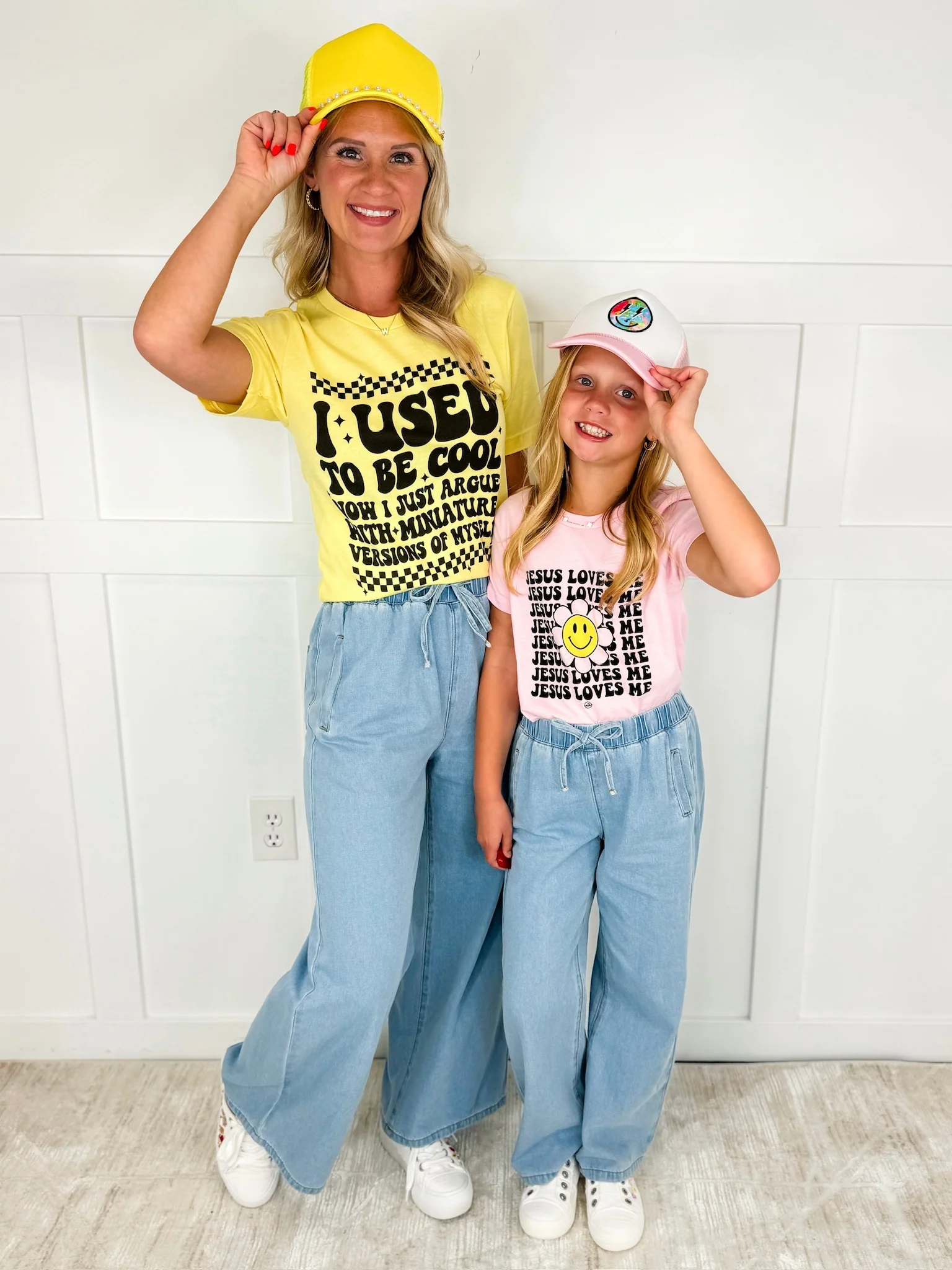 Kids Pocketful of Possibilities High-Rise Cotton Wide Leg Denim Avery Mae Bottoms