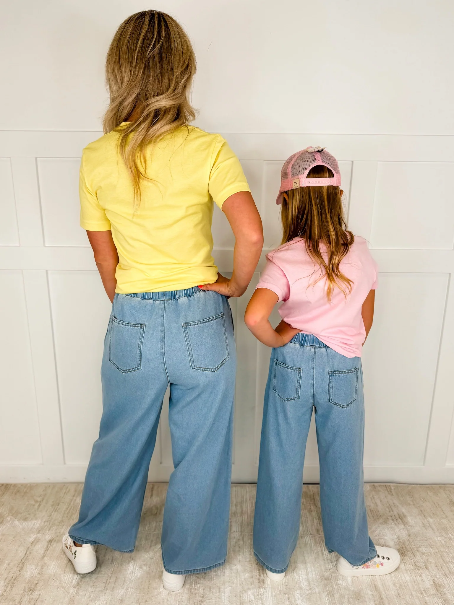 Kids Pocketful of Possibilities High-Rise Cotton Wide Leg Denim Avery Mae Bottoms - Image 2