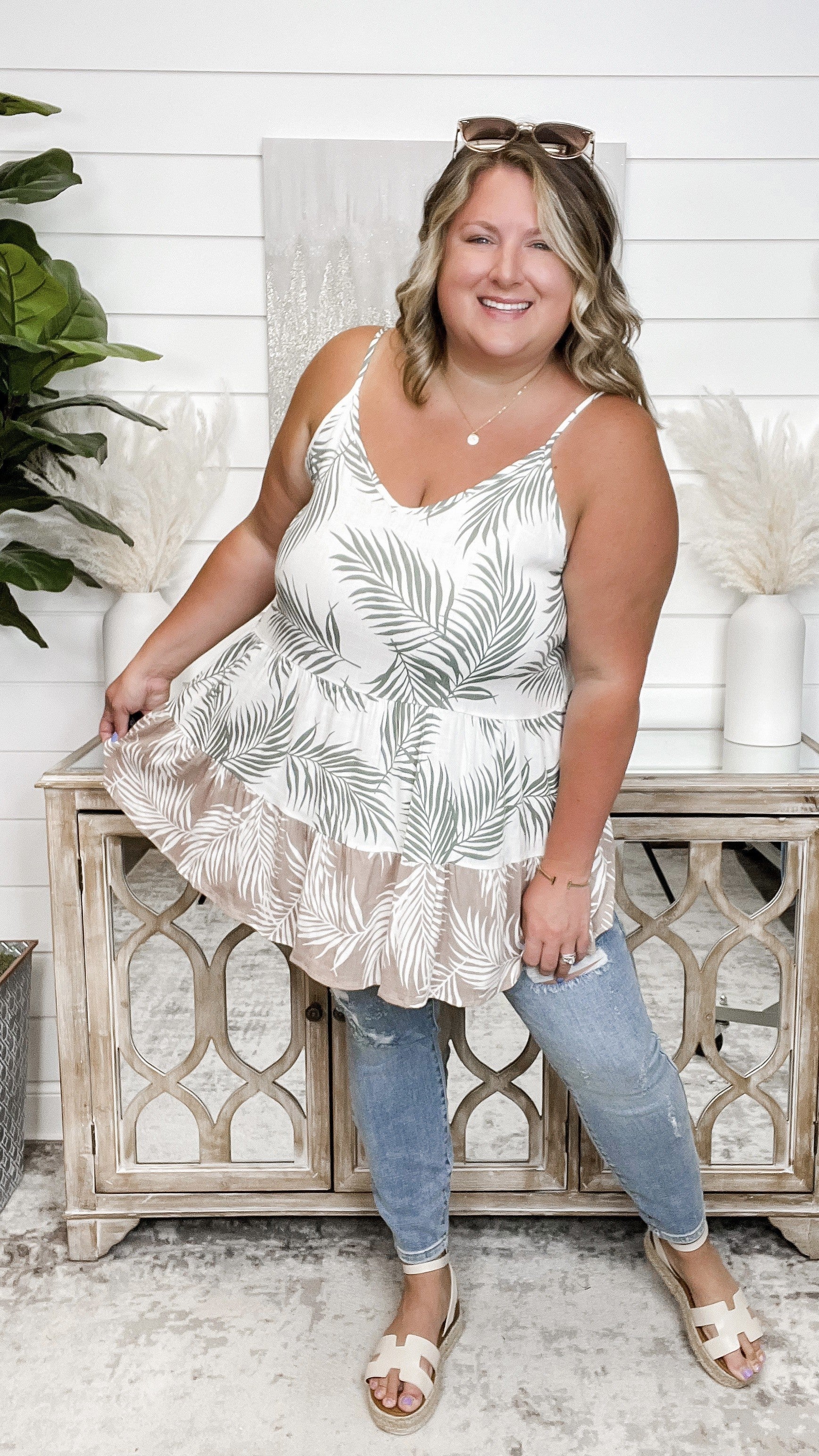 Know How Ivory Tunic Tank Top