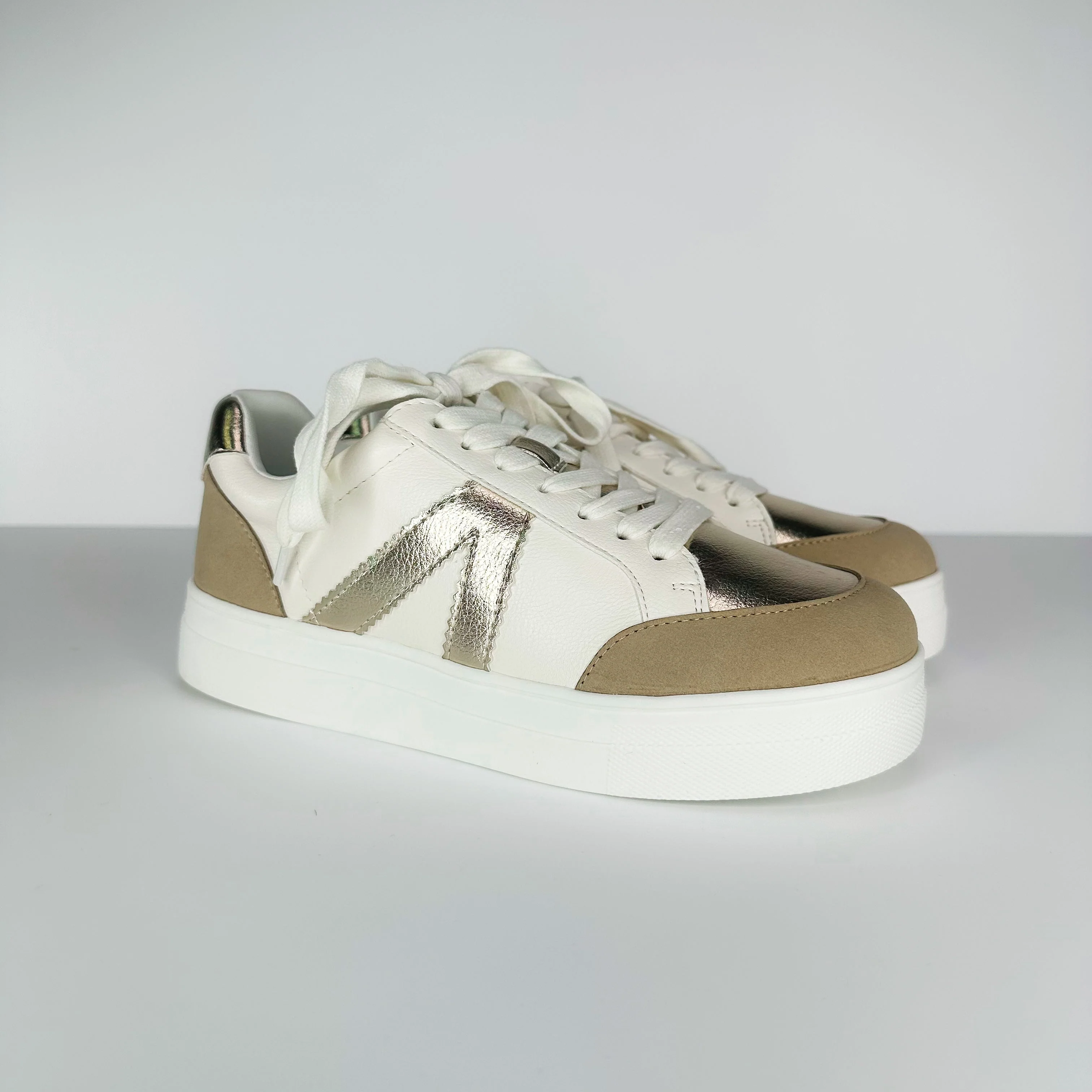 MIA You're So Golden Faux Leather Platform Sneakers - 2 colors! - Image 2