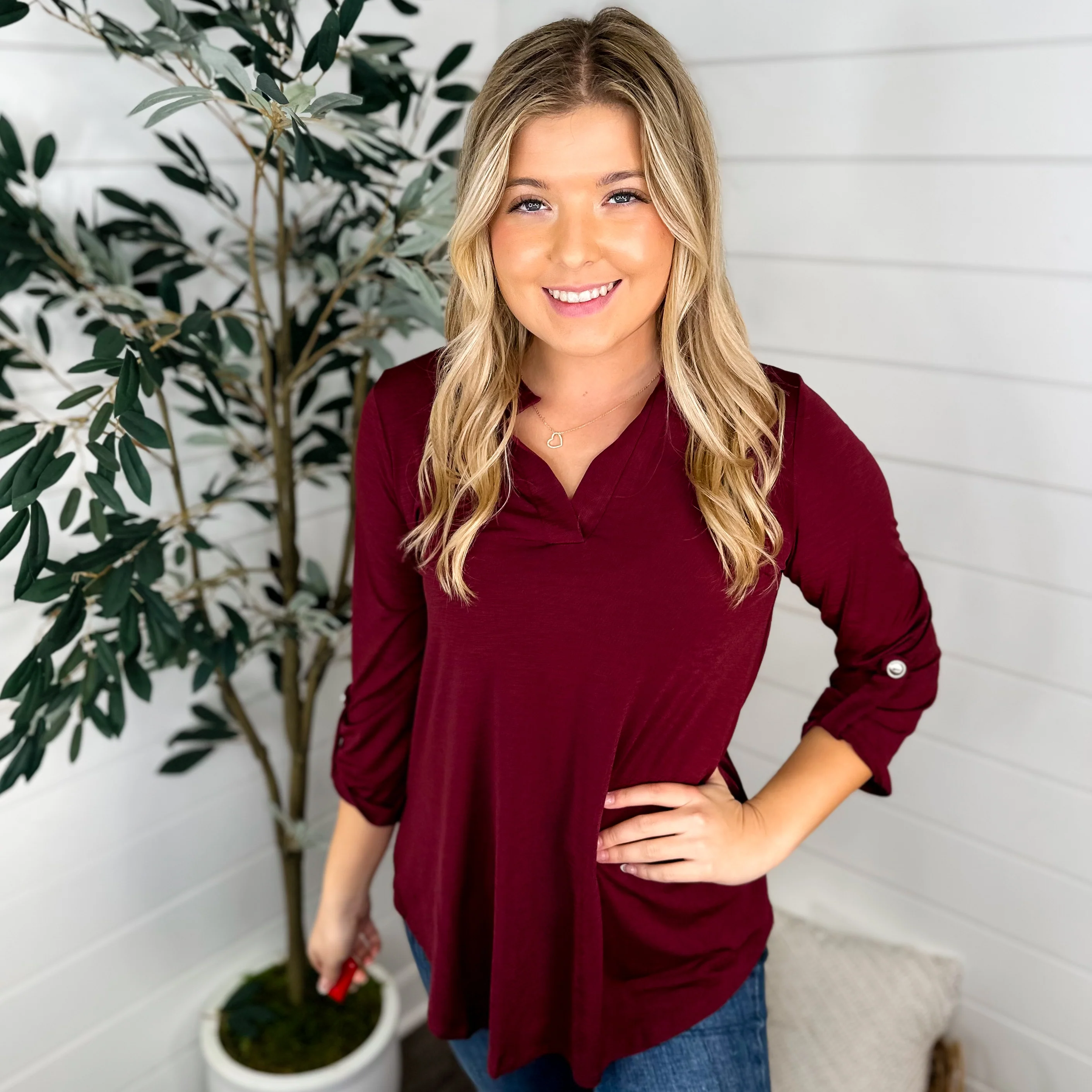 Dear Scarlett You Love Me Wrinkle-Free 3/4 Sleeve Top - 7 colors! - Image 5