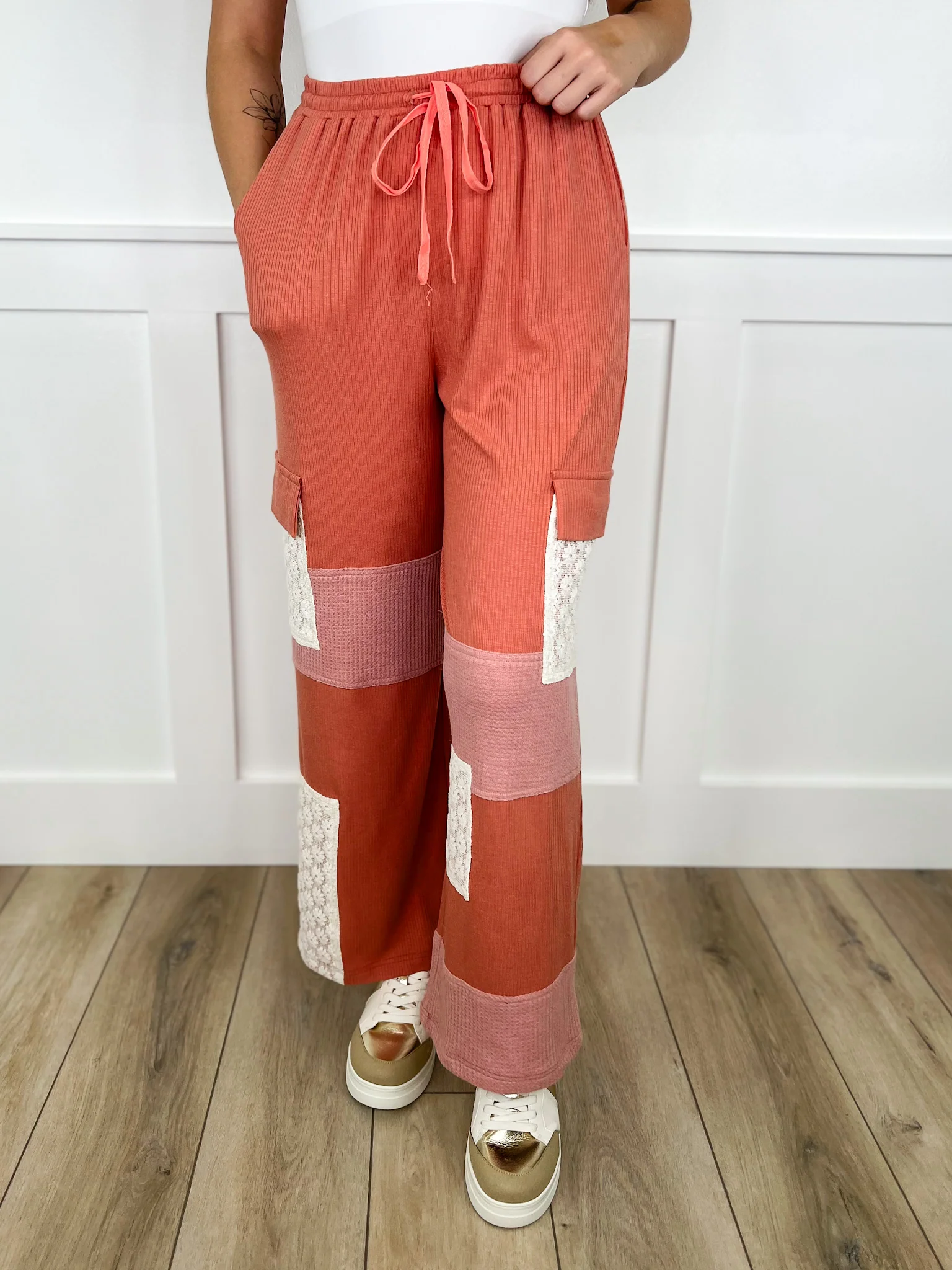 Perfect Bit of Cozy High-Rise Rayon Blend Wide Leg Avery Mae Bottoms - 2 colors! - Image 2