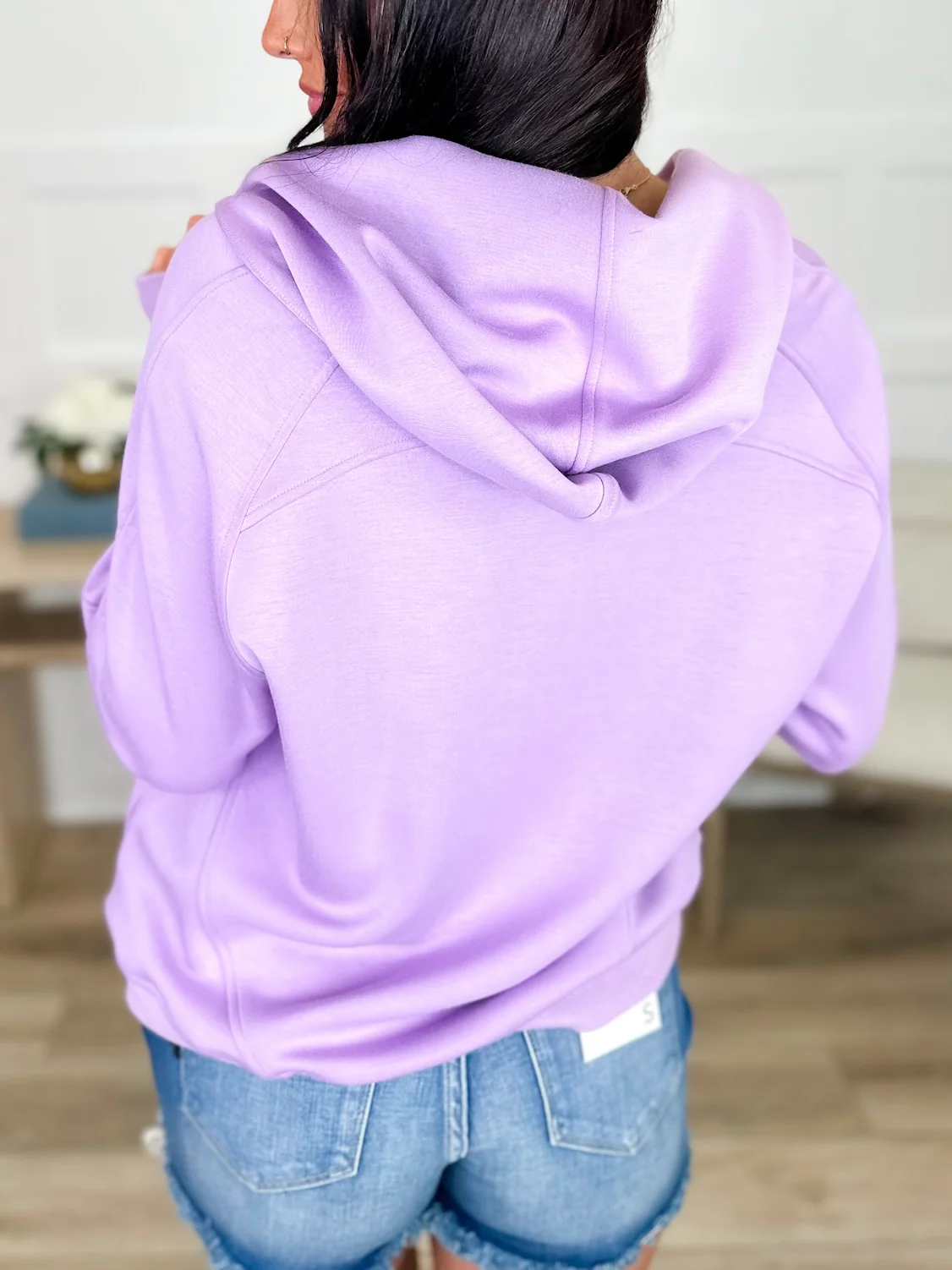 Reality Check Long Sleeve Quarter Zip Avery Mae Hooded Sweatshirt - Multiple Colors - Image 3