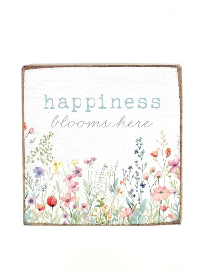 Spring Has Sprung Wood Block Sign - Multiple Options - Image 7