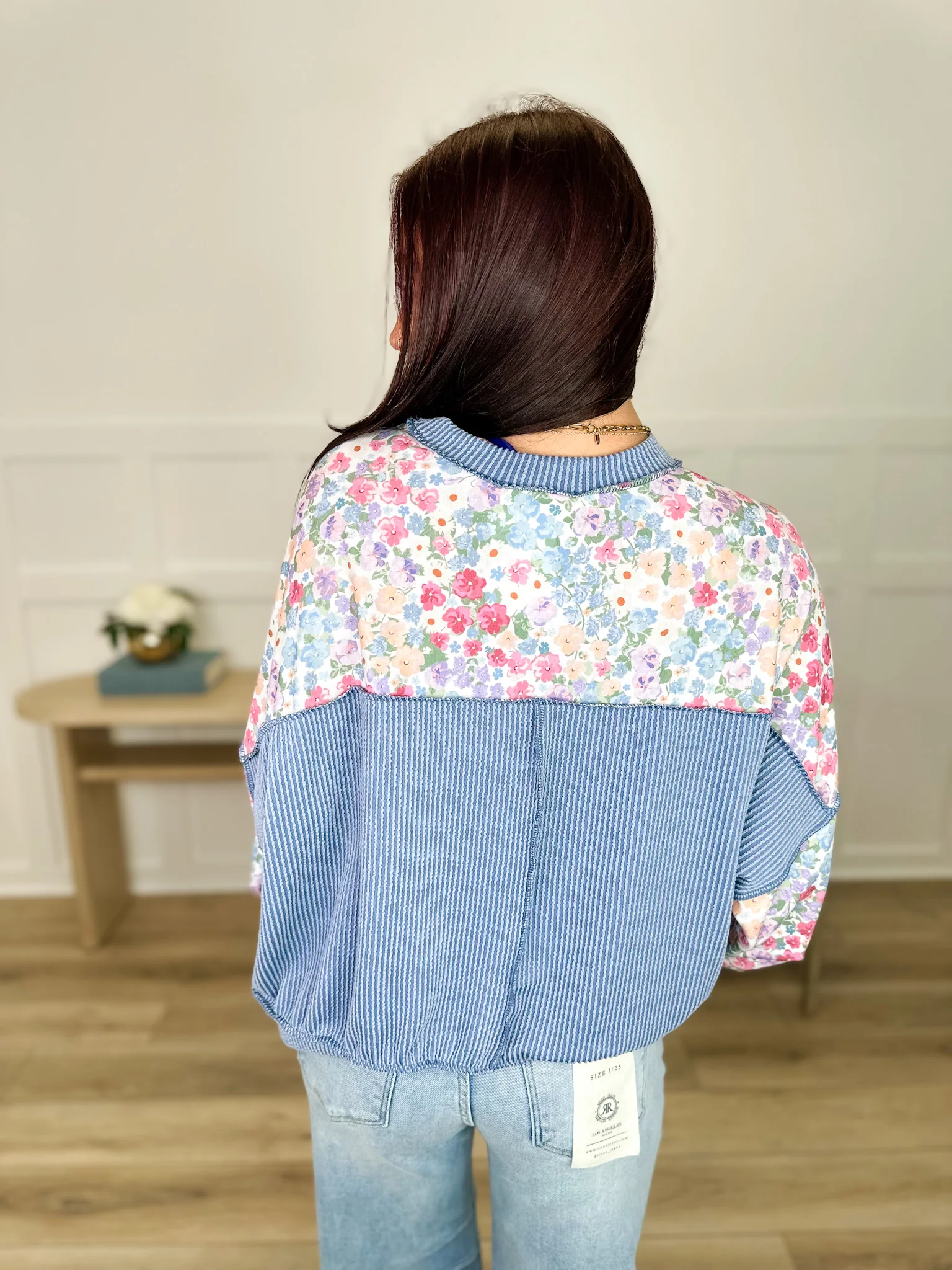 Stuck on You Long Sleeve Blue Avery Mae Top - Image 2