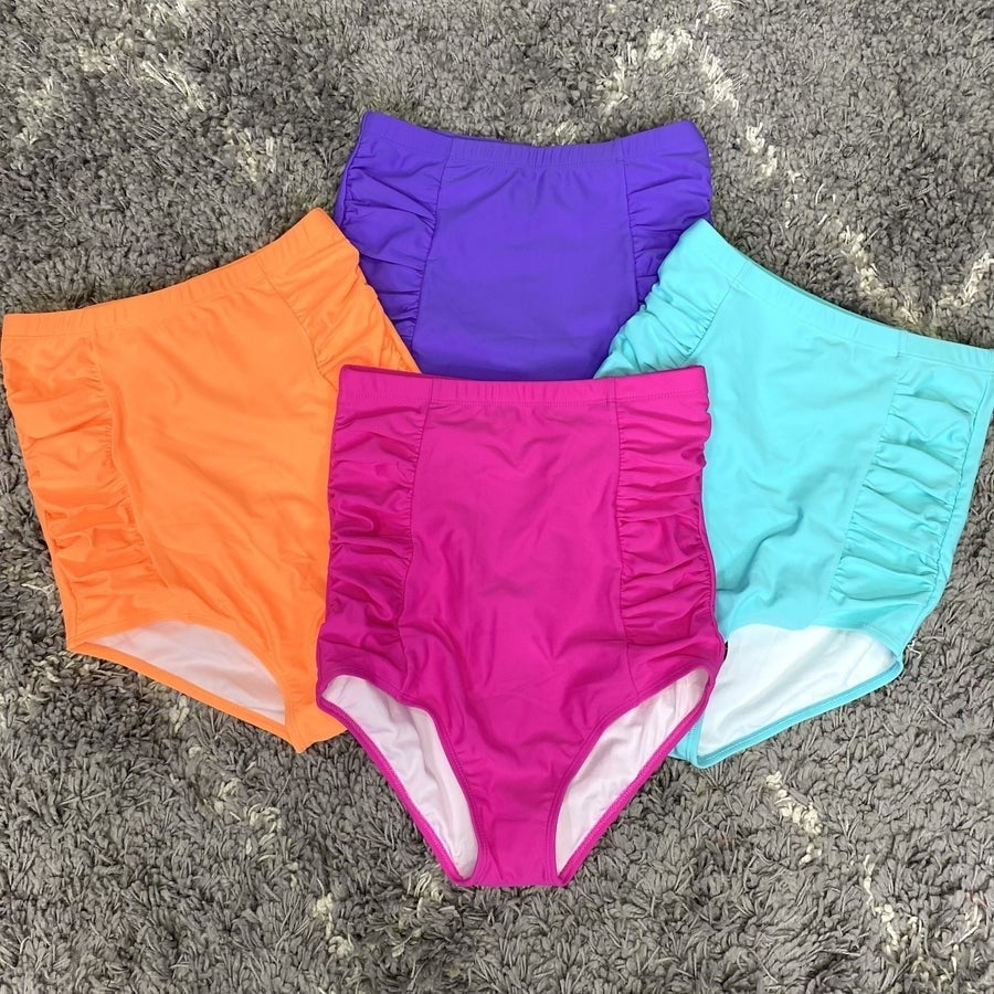 Coral Reef Sunset Hughes Sun Baked Ultra High-Rise Swim Bottoms *FINAL SALE* -  10 colors!