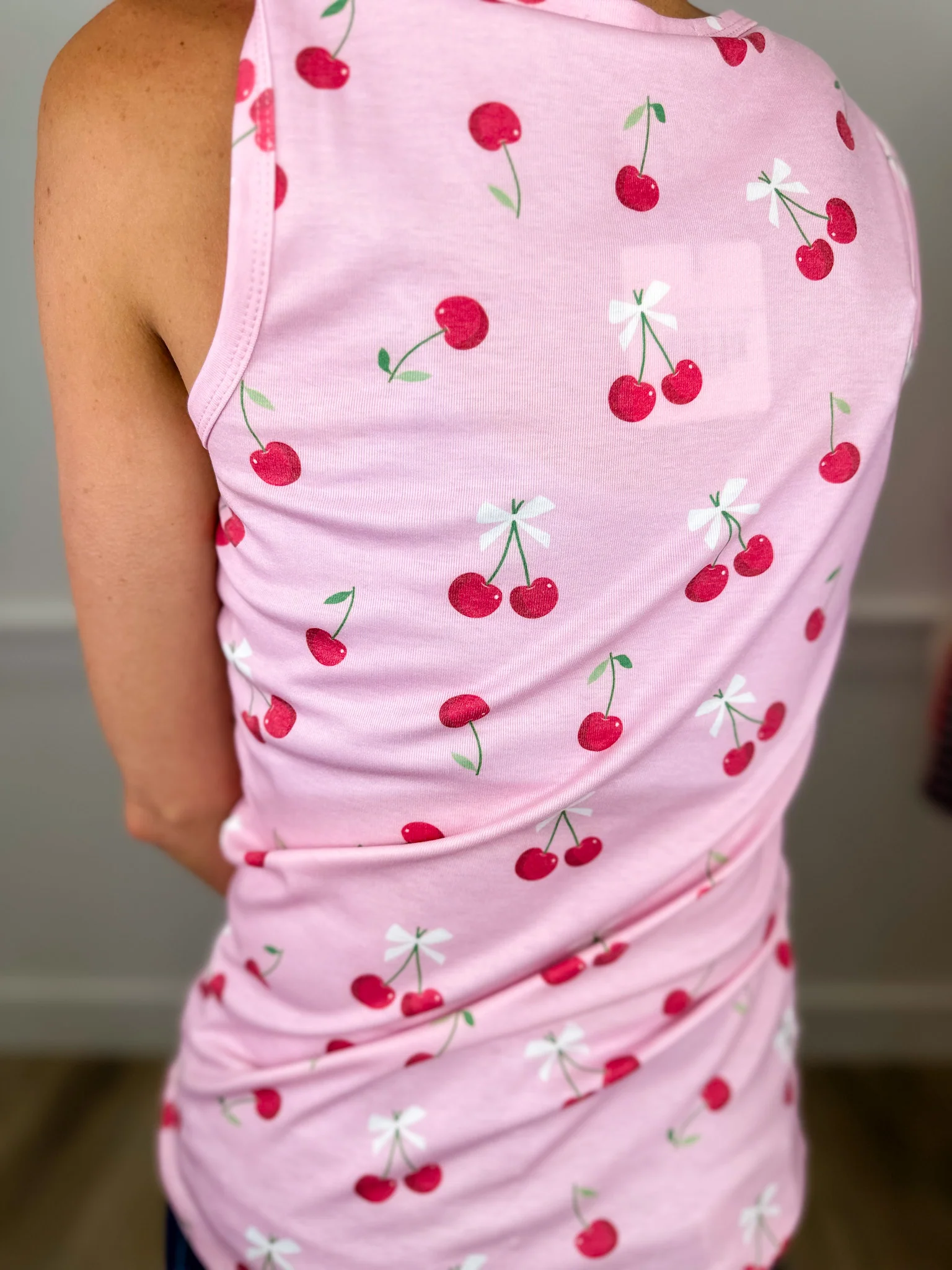 Sweet Tart Lightweight Pink Avery Mae Tank Top - Image 2