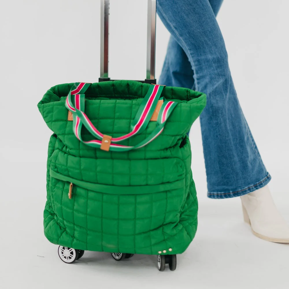 Tenley Quilted Tote Roller Bag - Image 16
