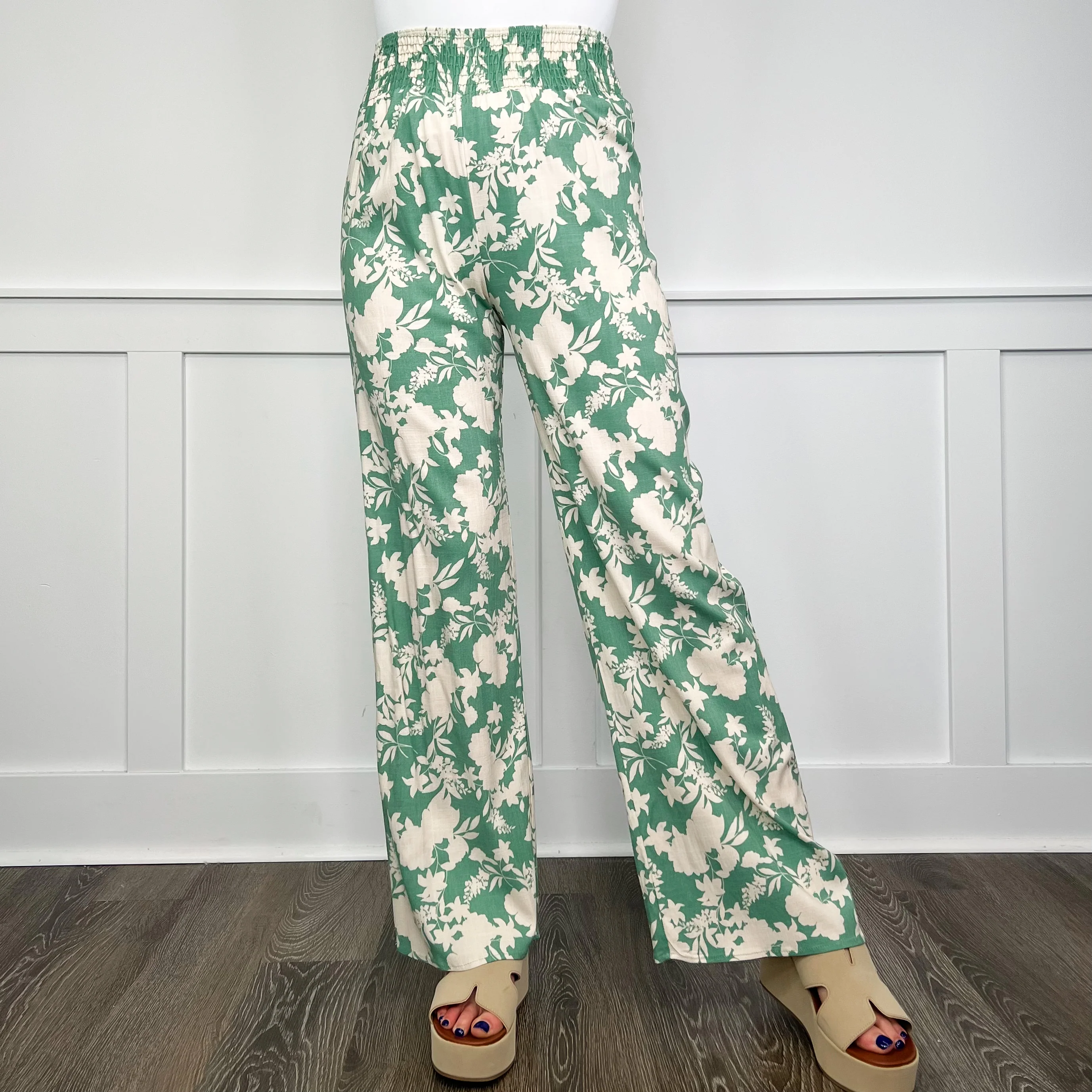 The Art of Life Rayon Blend High-Rise Green Avery Mae Bottoms - Image 2