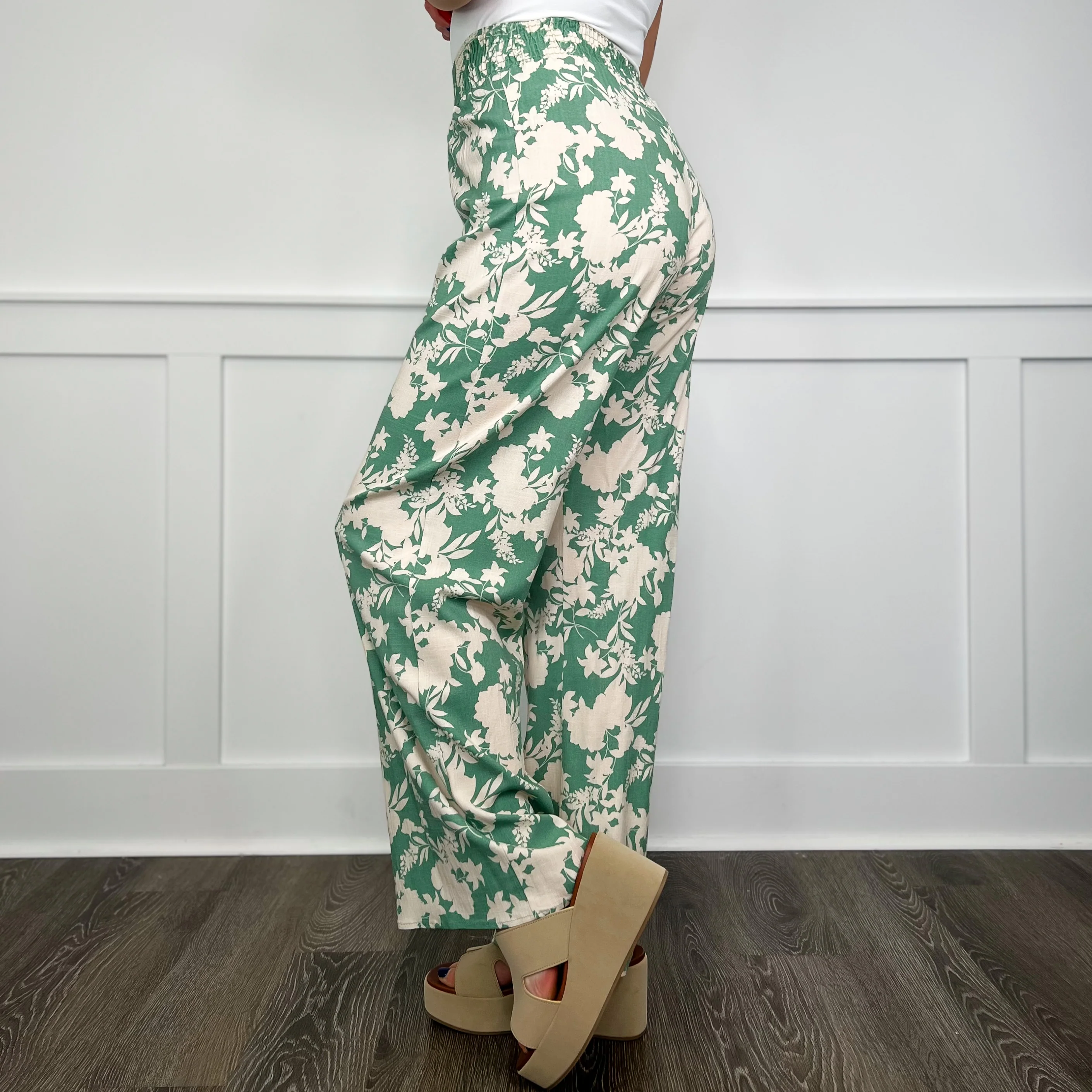 The Art of Life Rayon Blend High-Rise Green Avery Mae Bottoms - Image 3