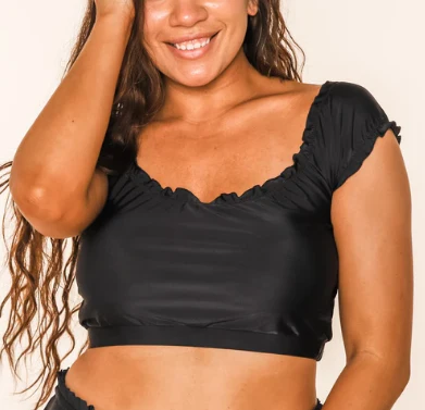 Coral Reef The Perfect Black Swim Top - Image 4