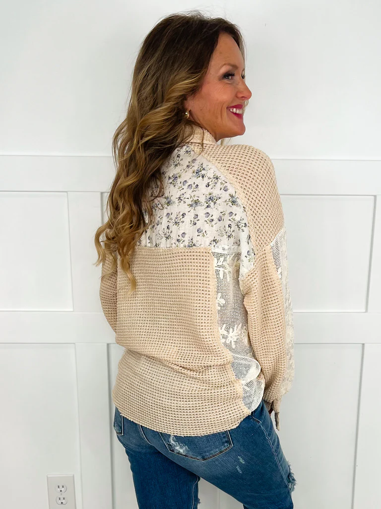 Unpredictable Times Knit Long Sleeve Avery Mae Button Up Top - 2 colors! - Image 5