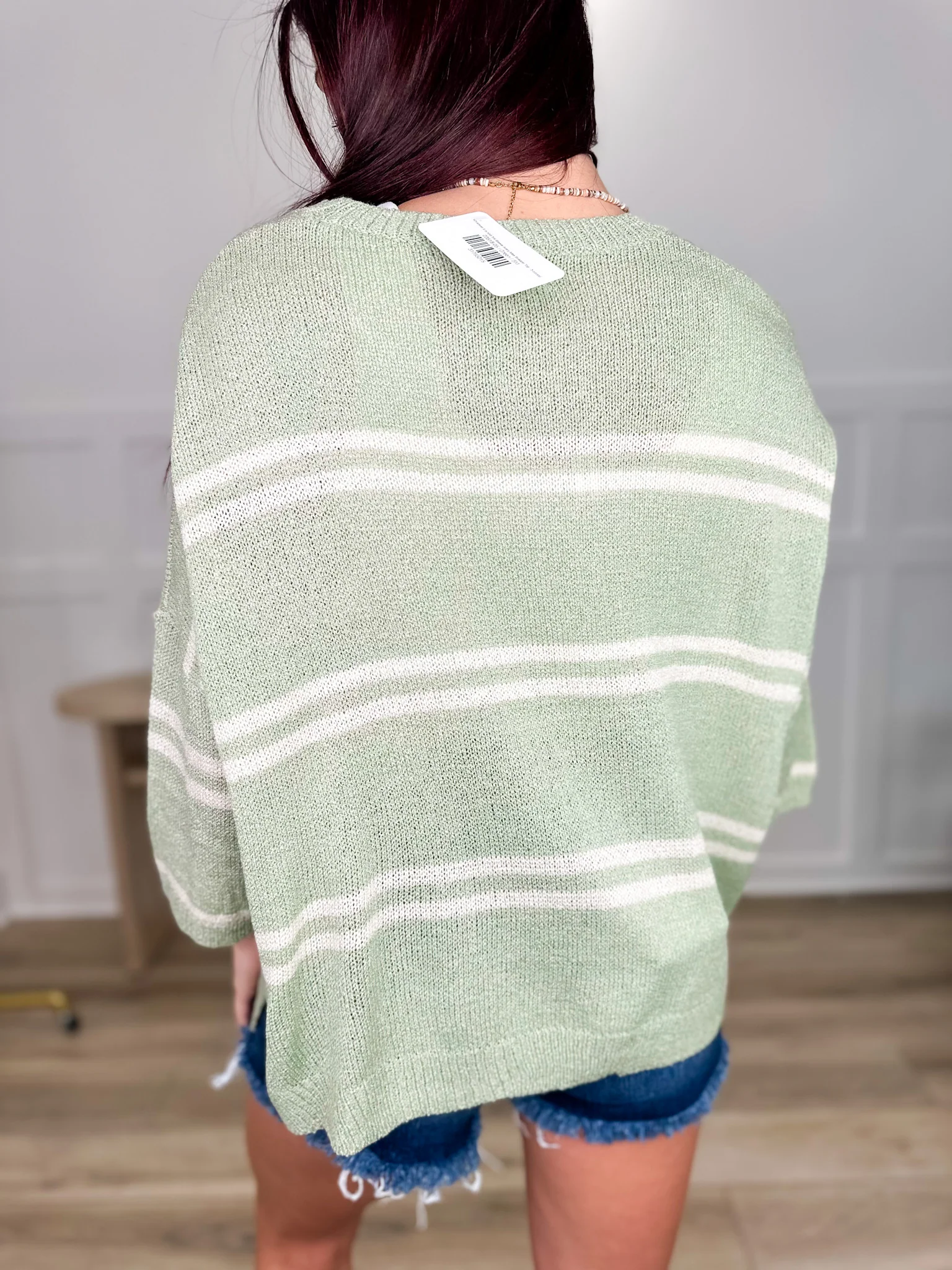 Whatever it is Knit 3/4 Sleeve Avery Mae Sweater Top - 3 colors! - Image 5