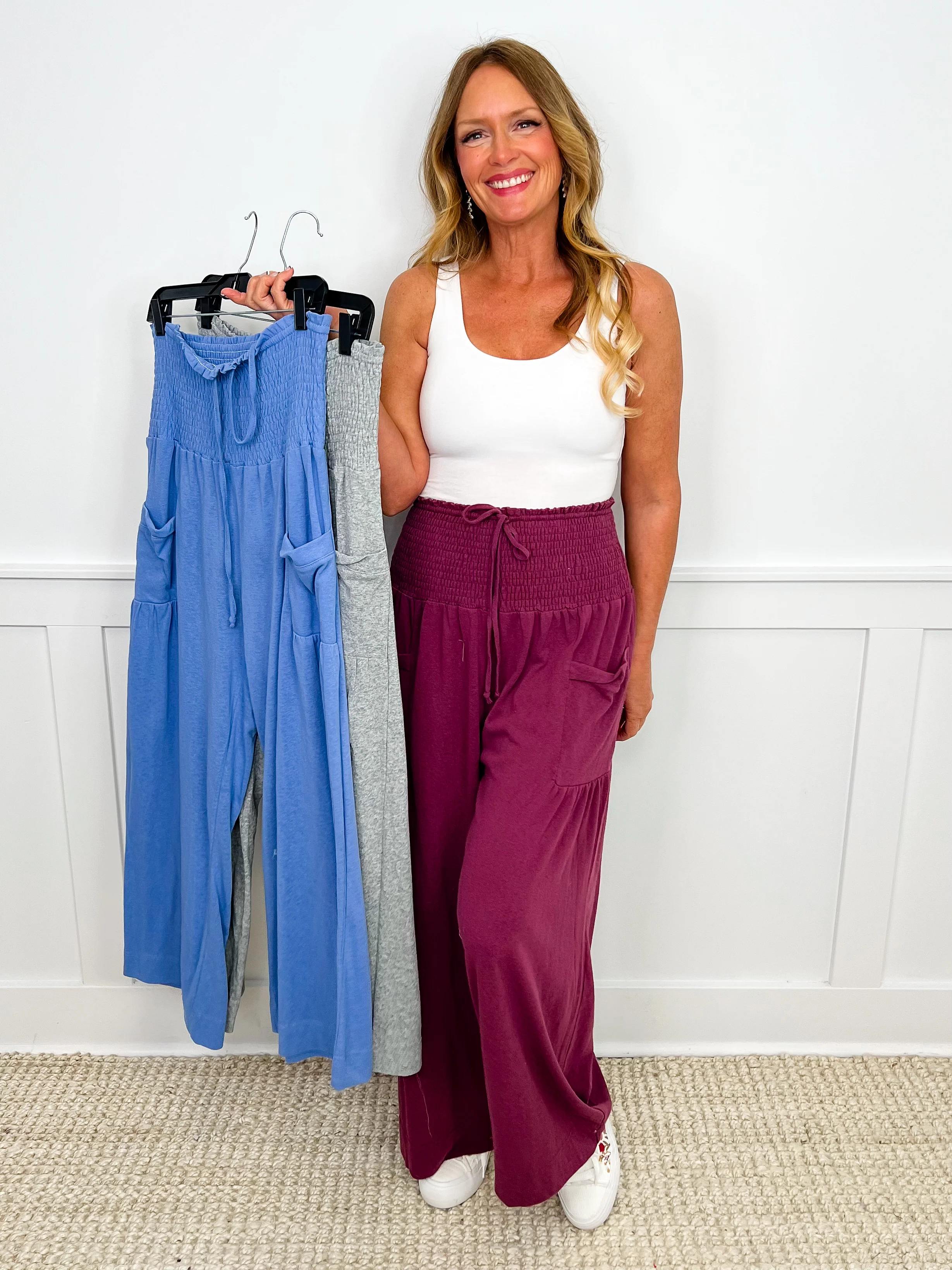 What's Your Sign Cotton Blend High-Rise Avery Mae Palazzo Pants - 3 colors!