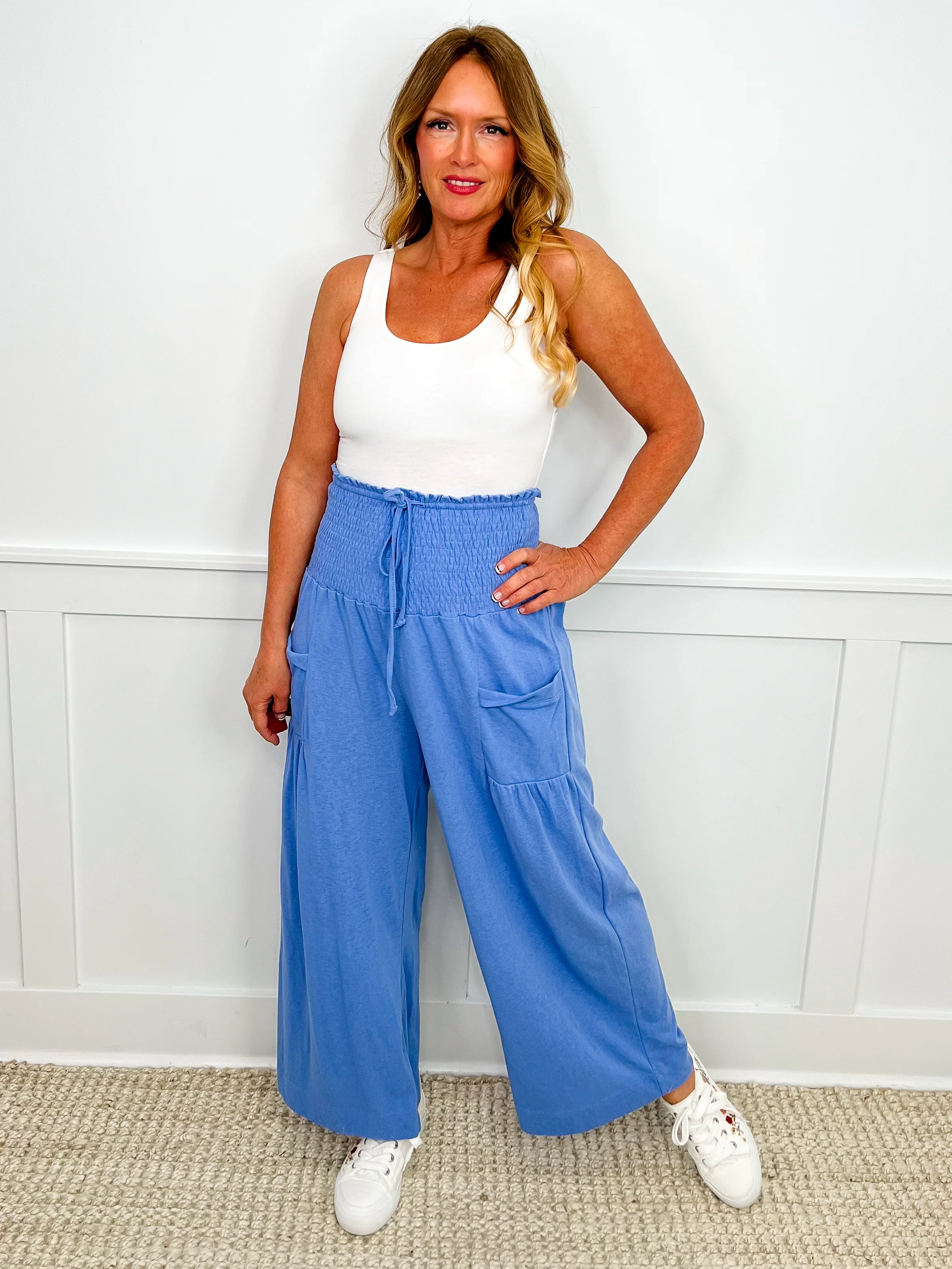 What's Your Sign Cotton Blend High-Rise Avery Mae Palazzo Pants - 3 colors! - Image 4