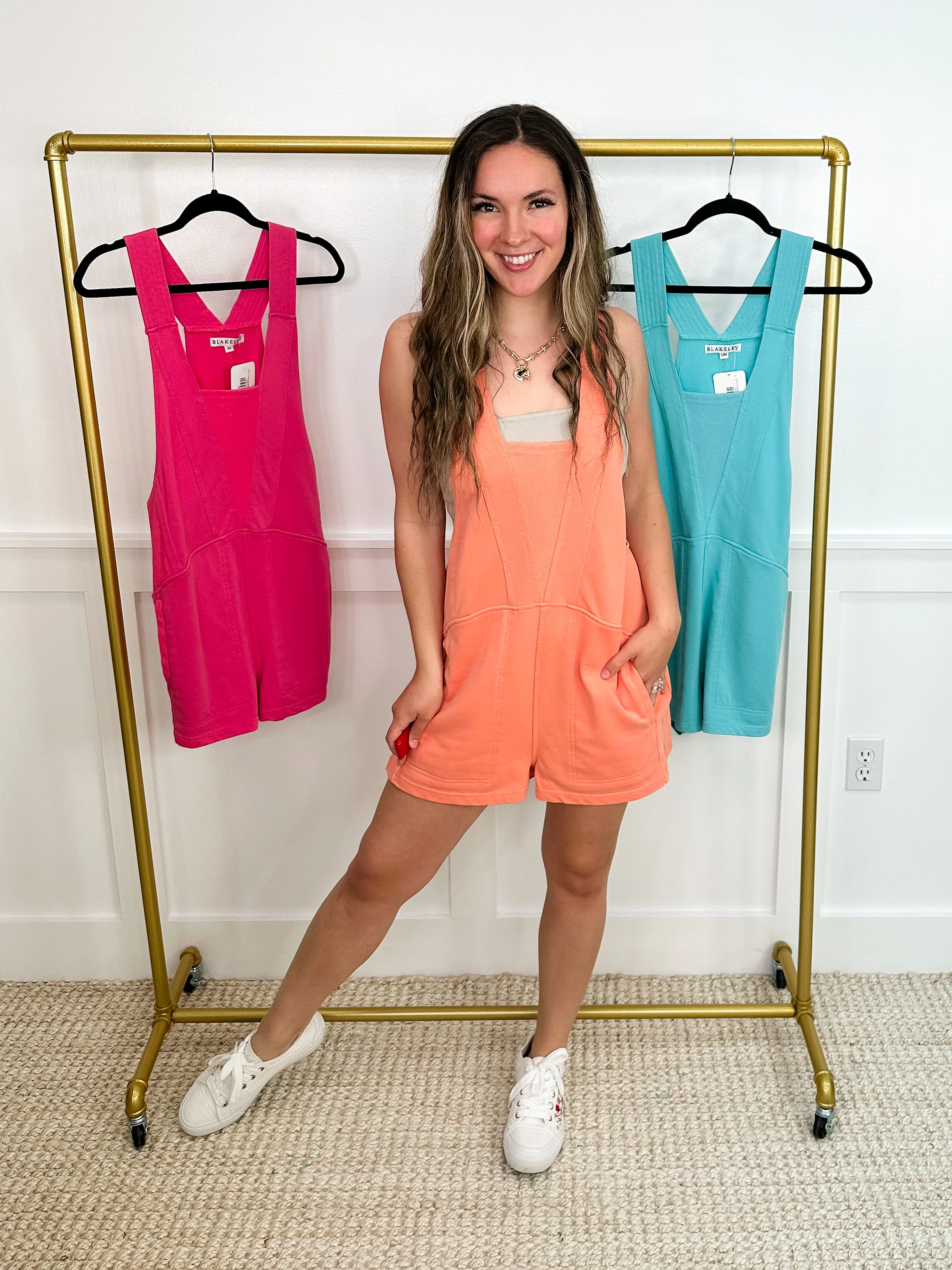 When You Call Cotton Blend Avery Mae Romper - 3 colors!