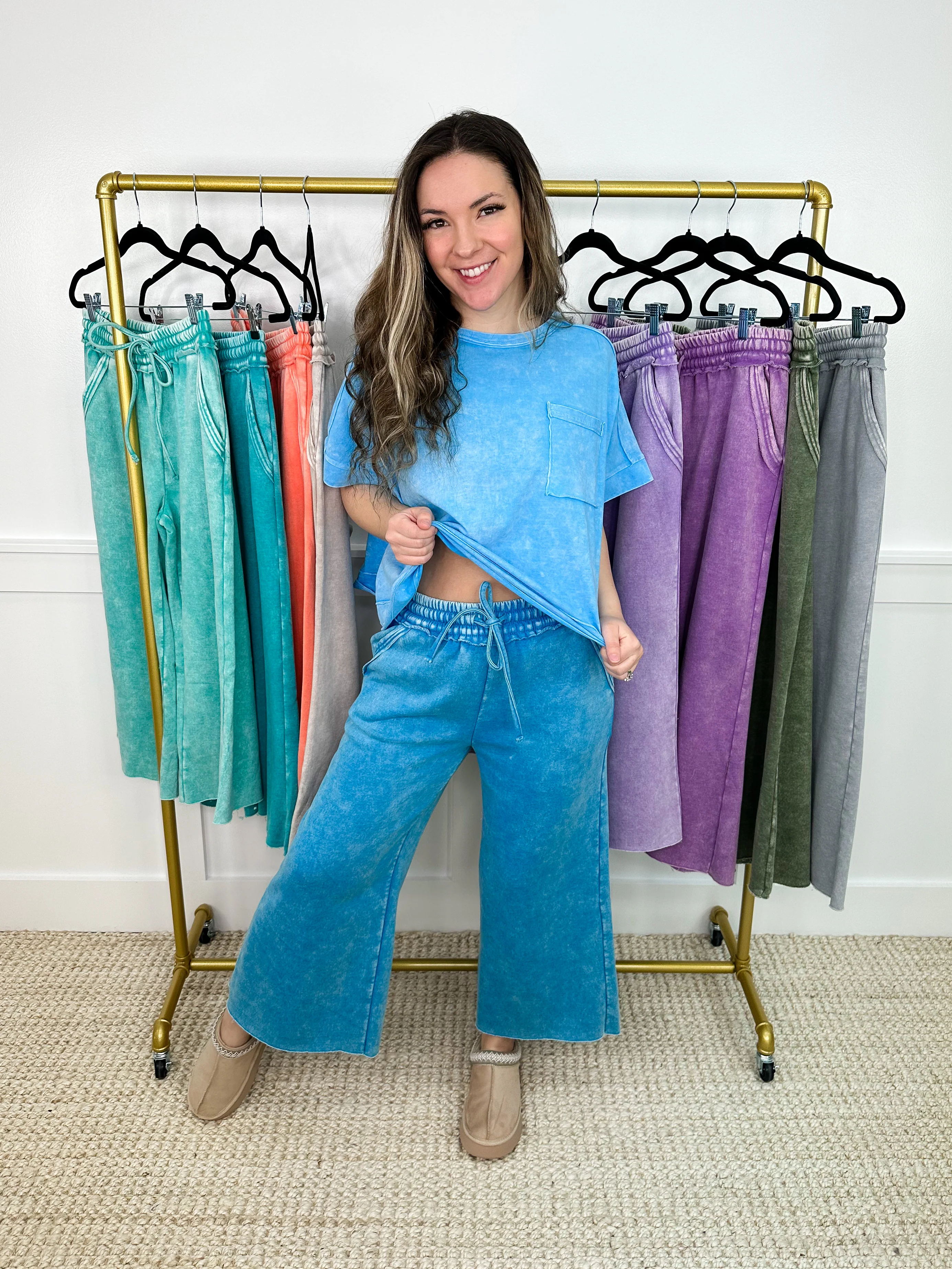 Zenana Next to You High-Rise Cotton Blend Cropped Bottoms - 9 colors!
