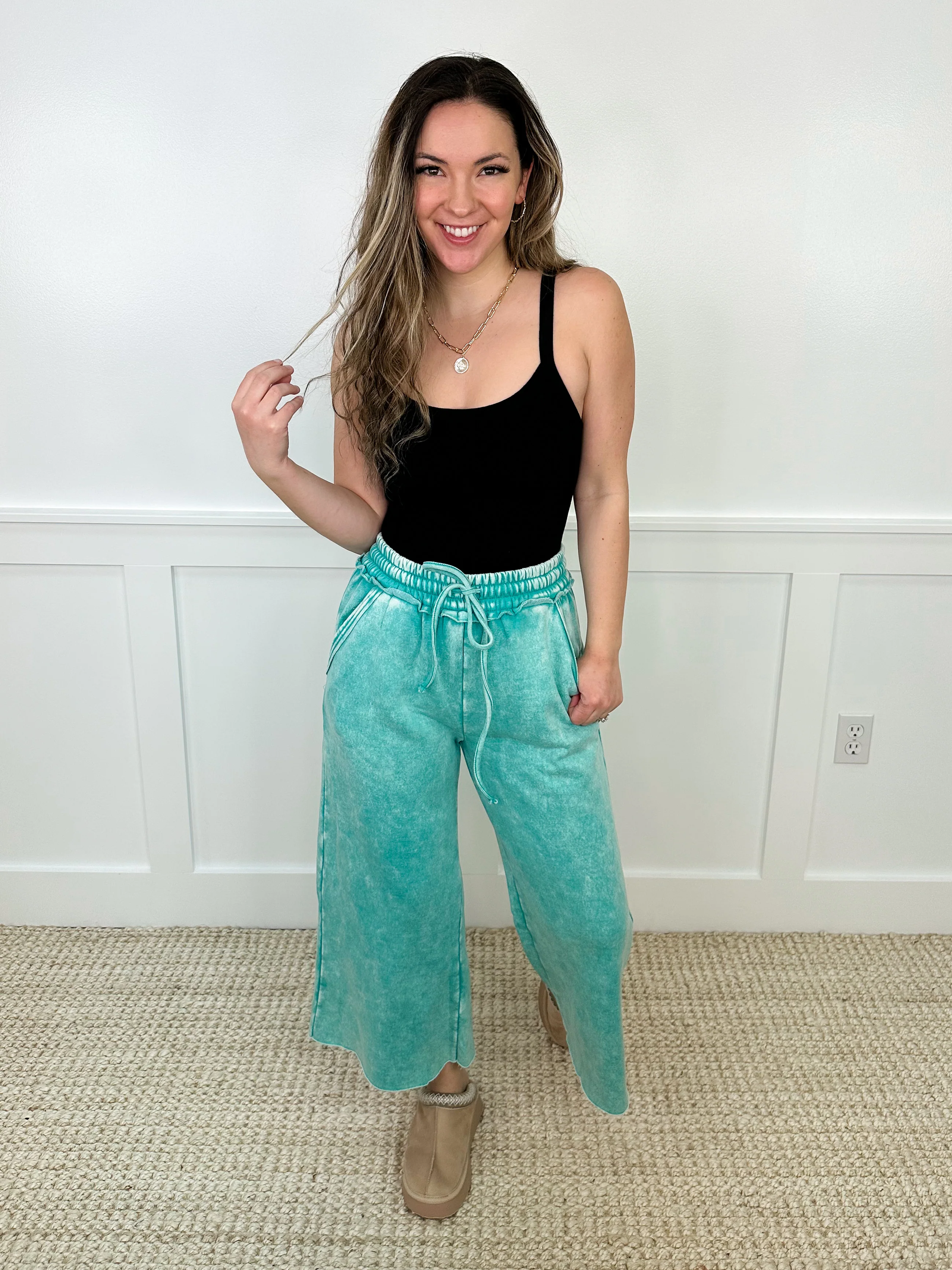 Zenana Next to You High-Rise Cotton Blend Cropped Bottoms - 9 colors! - Image 6